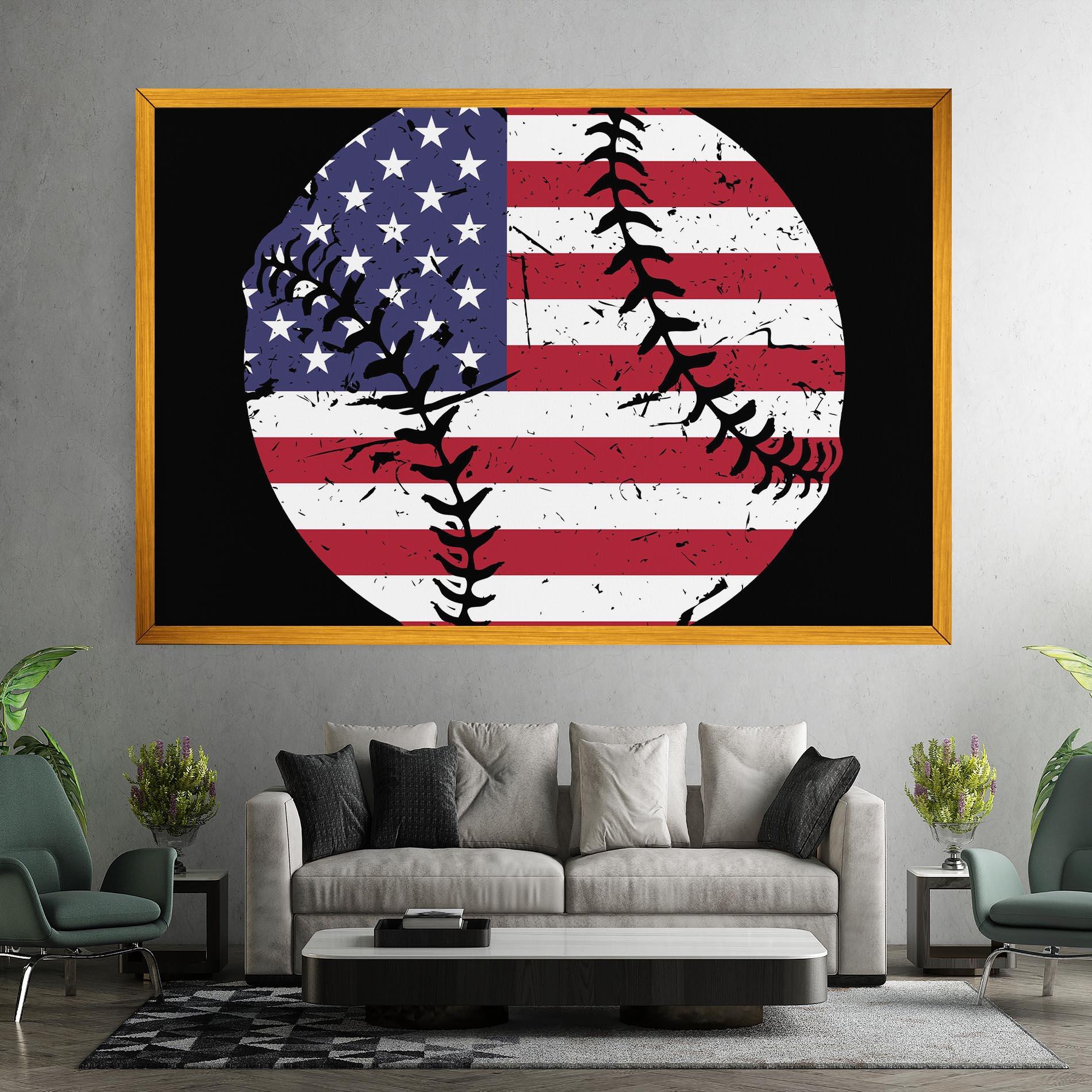 Leinwandbild Baseball Usa mockup 7