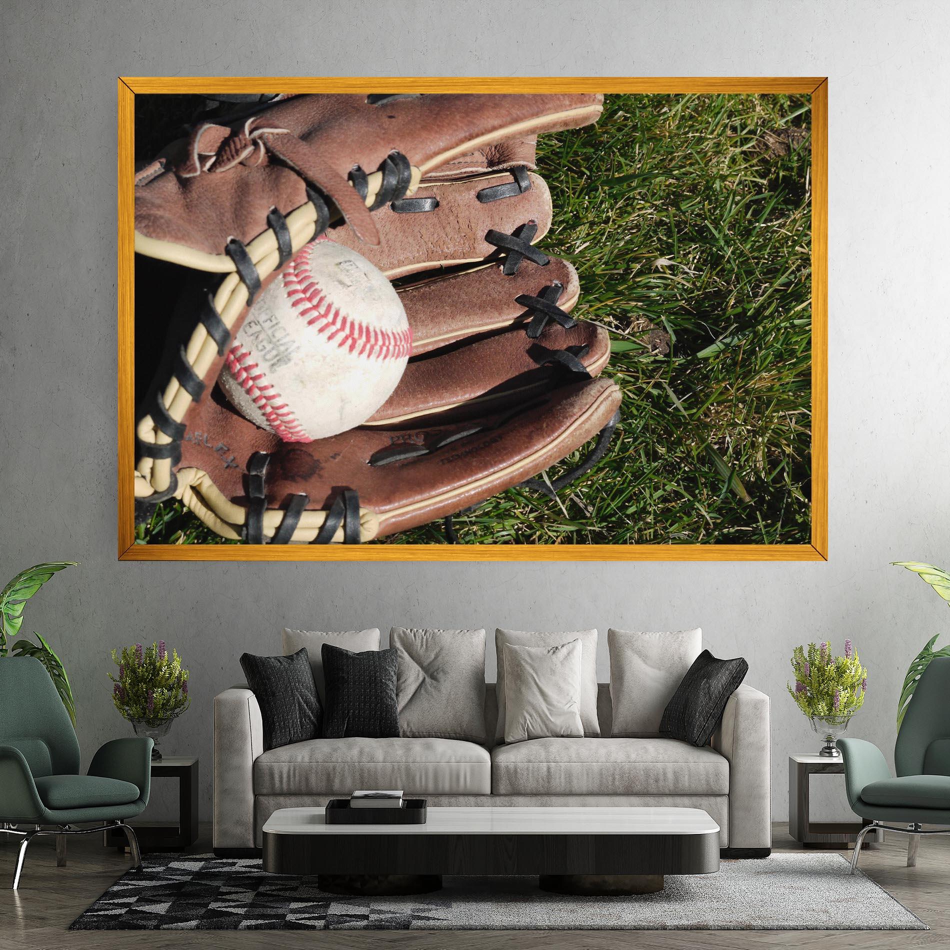 Leinwandbild Brown Baseball Glove mockup 7