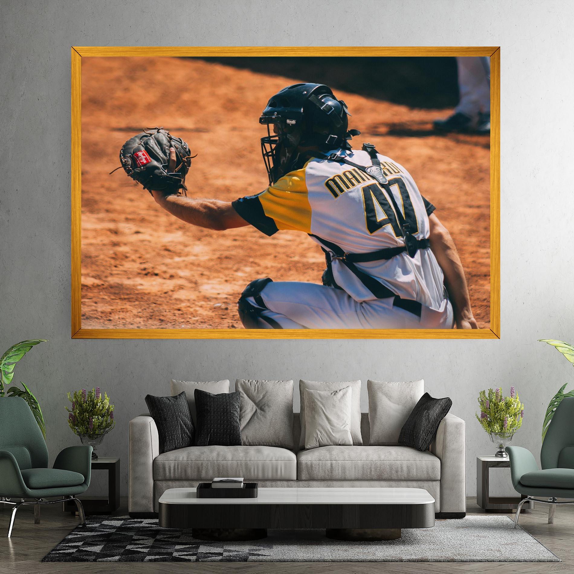 Leinwandbild Number 47 Baseball mockup 7