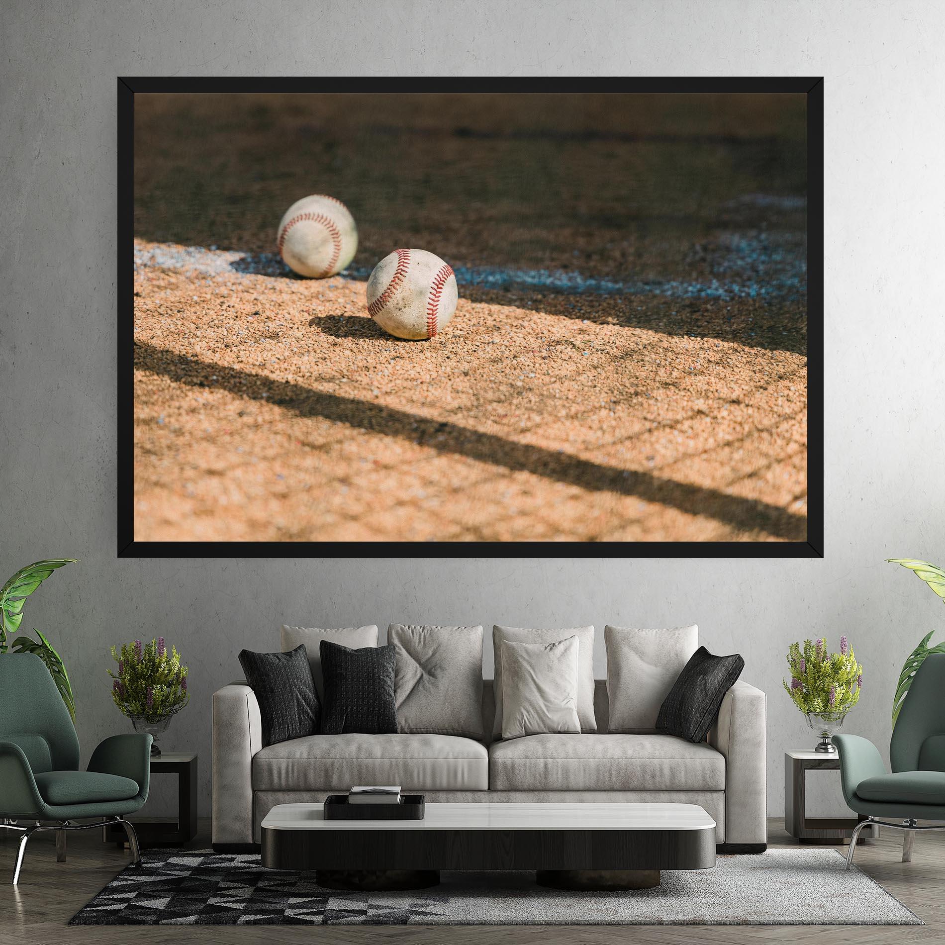 Leinwandbild Baseball Balls mockup 7