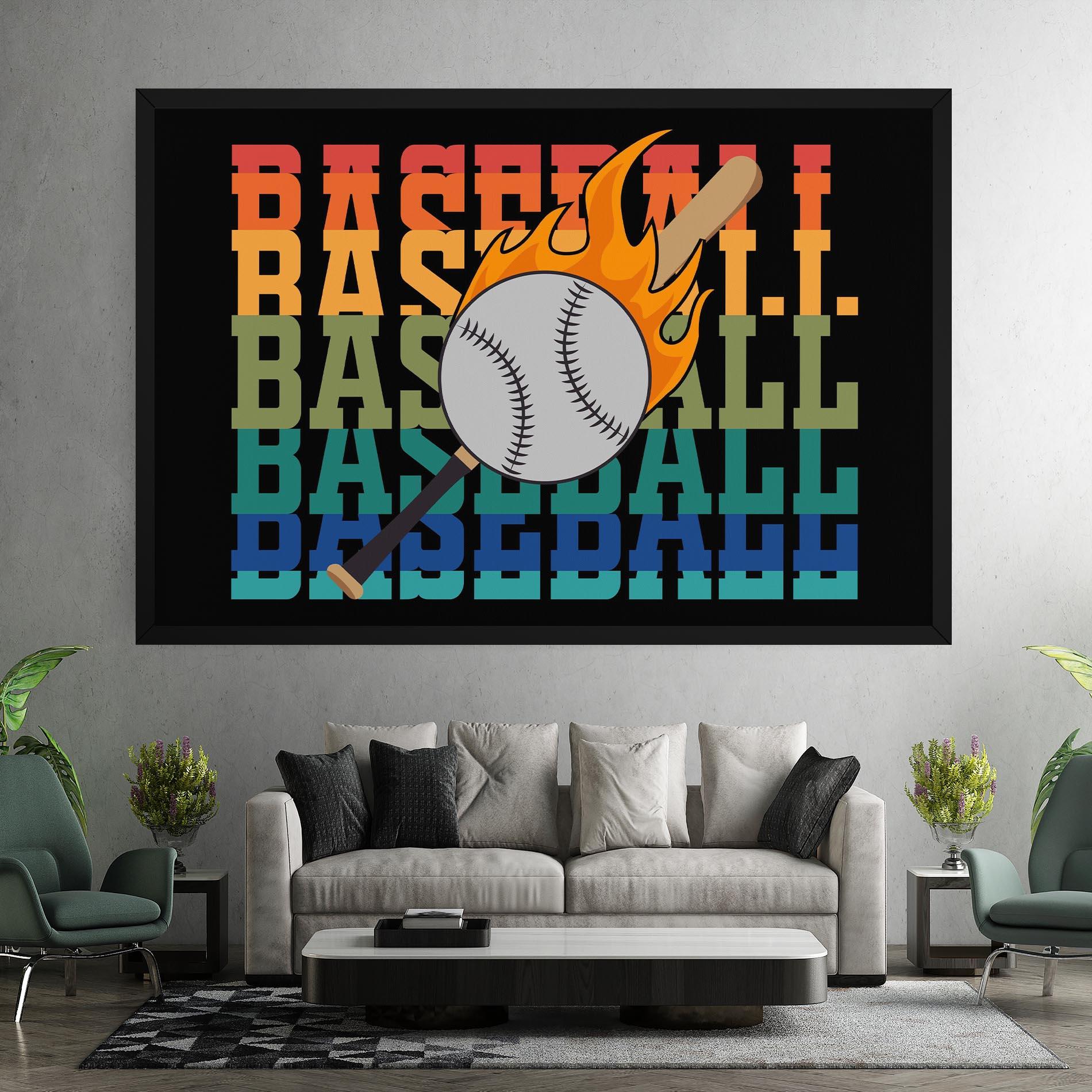Leinwandbild Baseball Color mockup 7