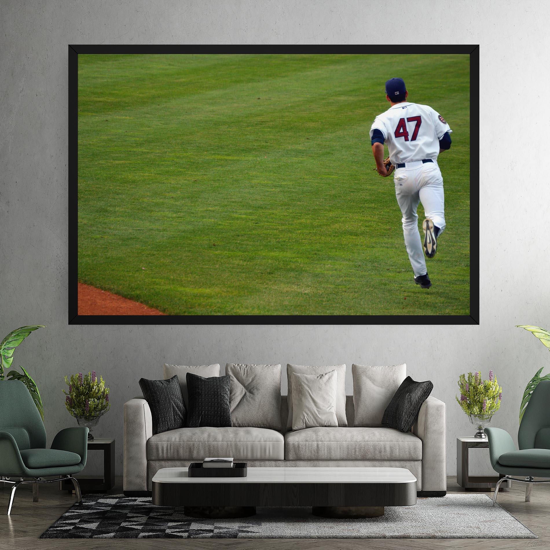 Leinwandbild Baseball Player mockup 7