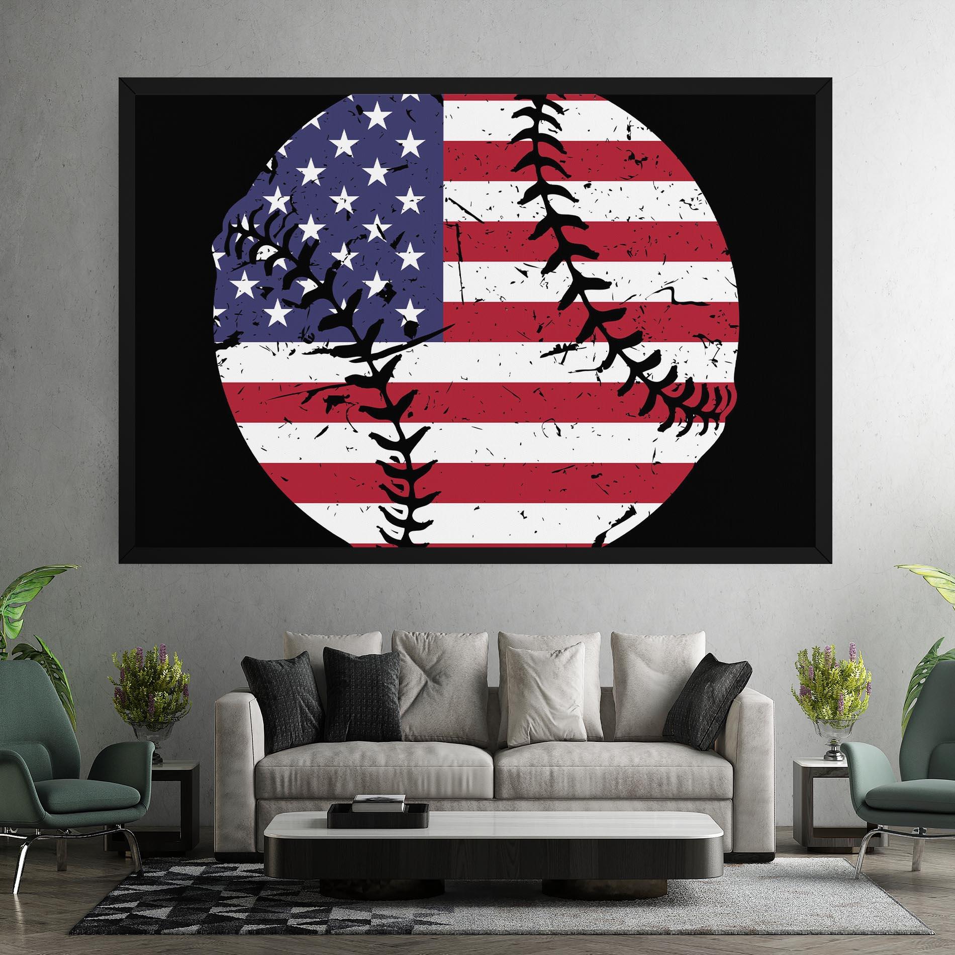 Leinwandbild Baseball Usa mockup 7
