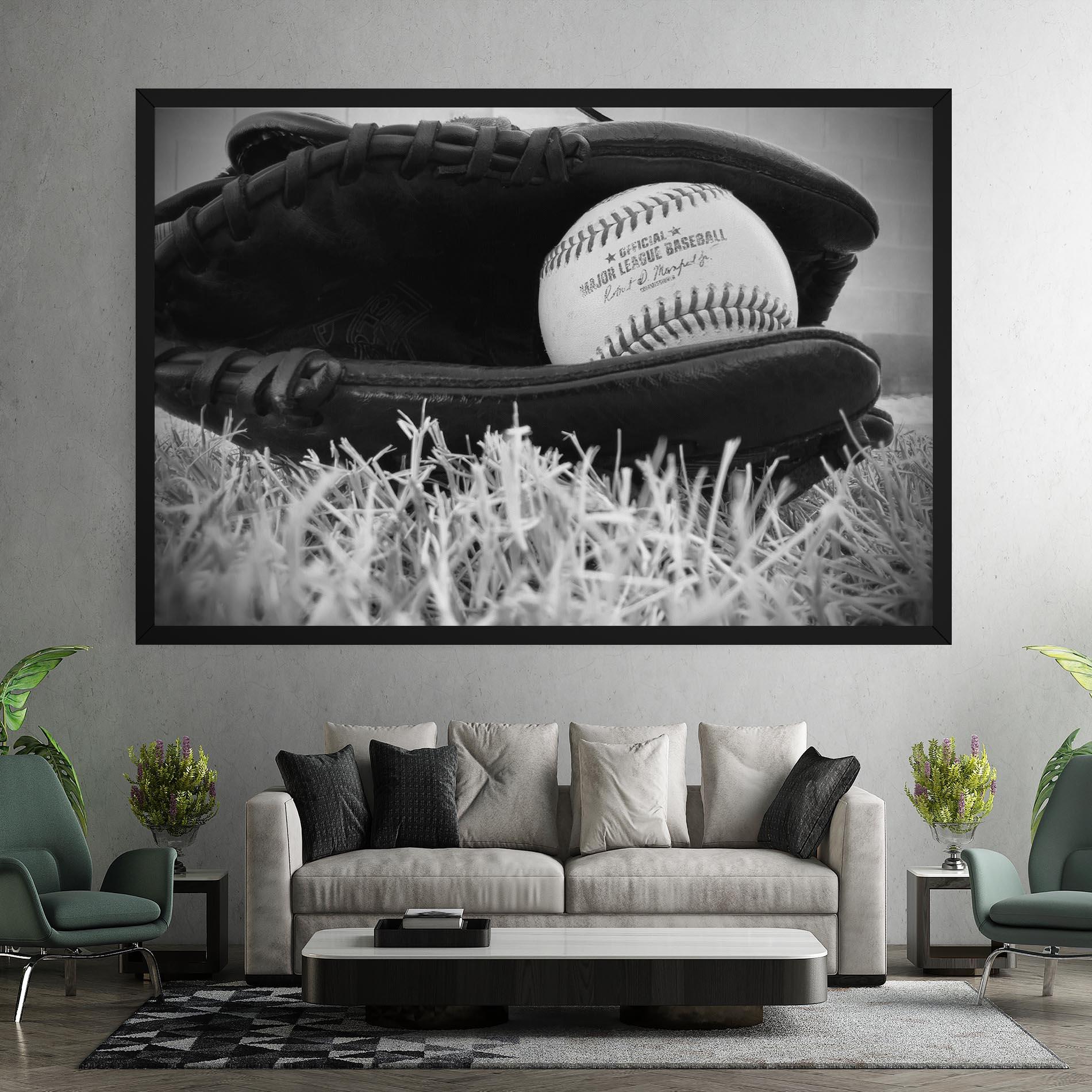 Leinwandbild Black Baseball Glove mockup 7