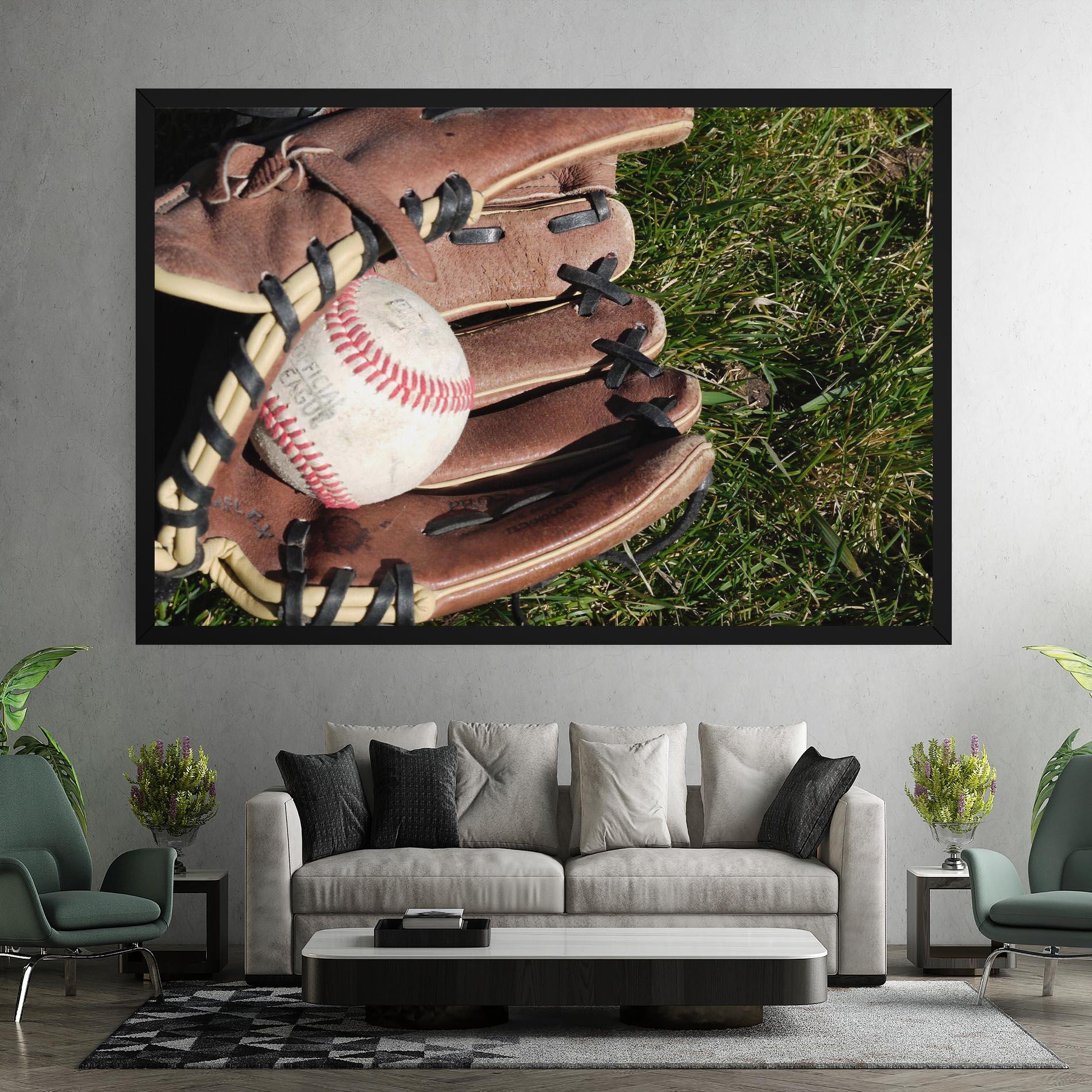 Leinwandbild Brown Baseball Glove mockup 7