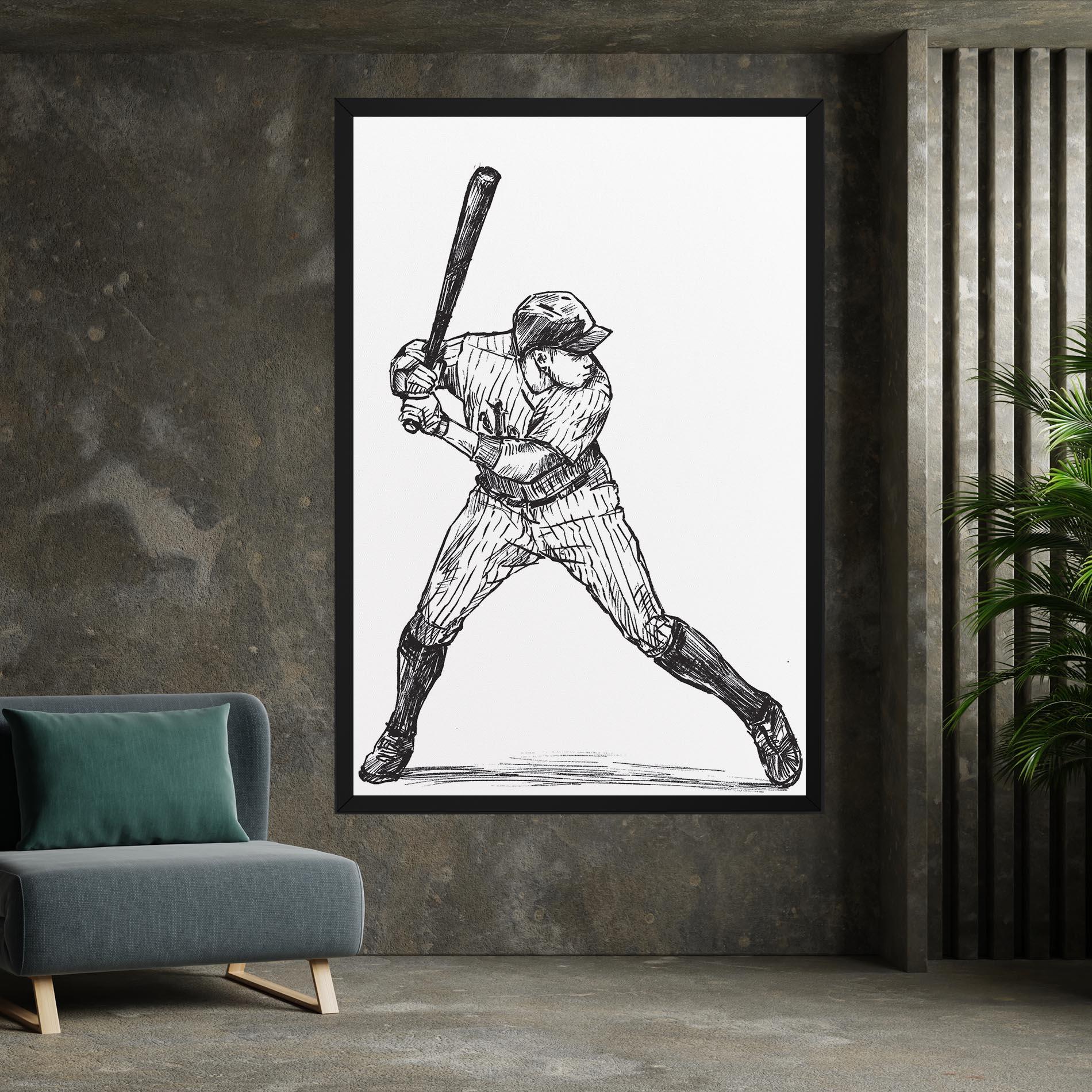 Leinwandbild Baseball Play mockup 7