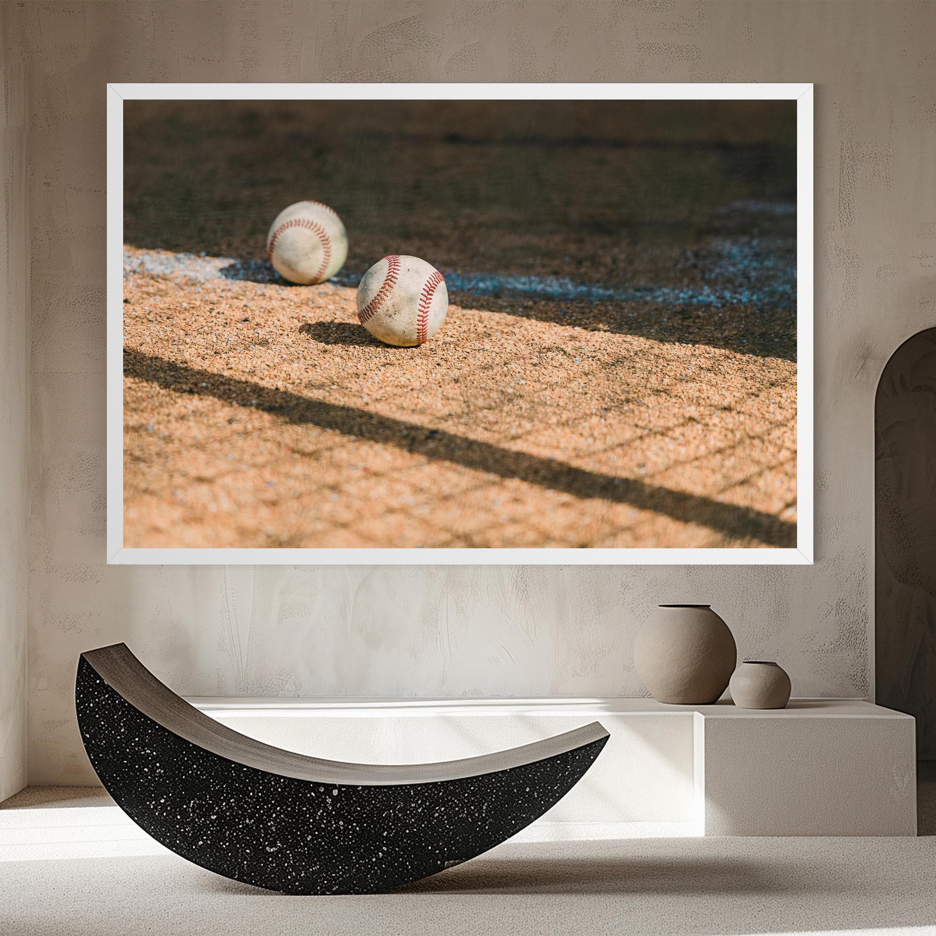 Leinwandbild Baseball Balls mockup 8