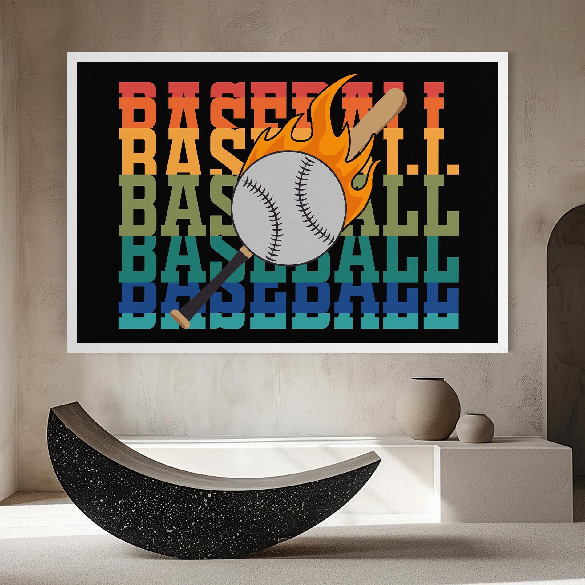 Leinwandbild Baseball Color mockup 8