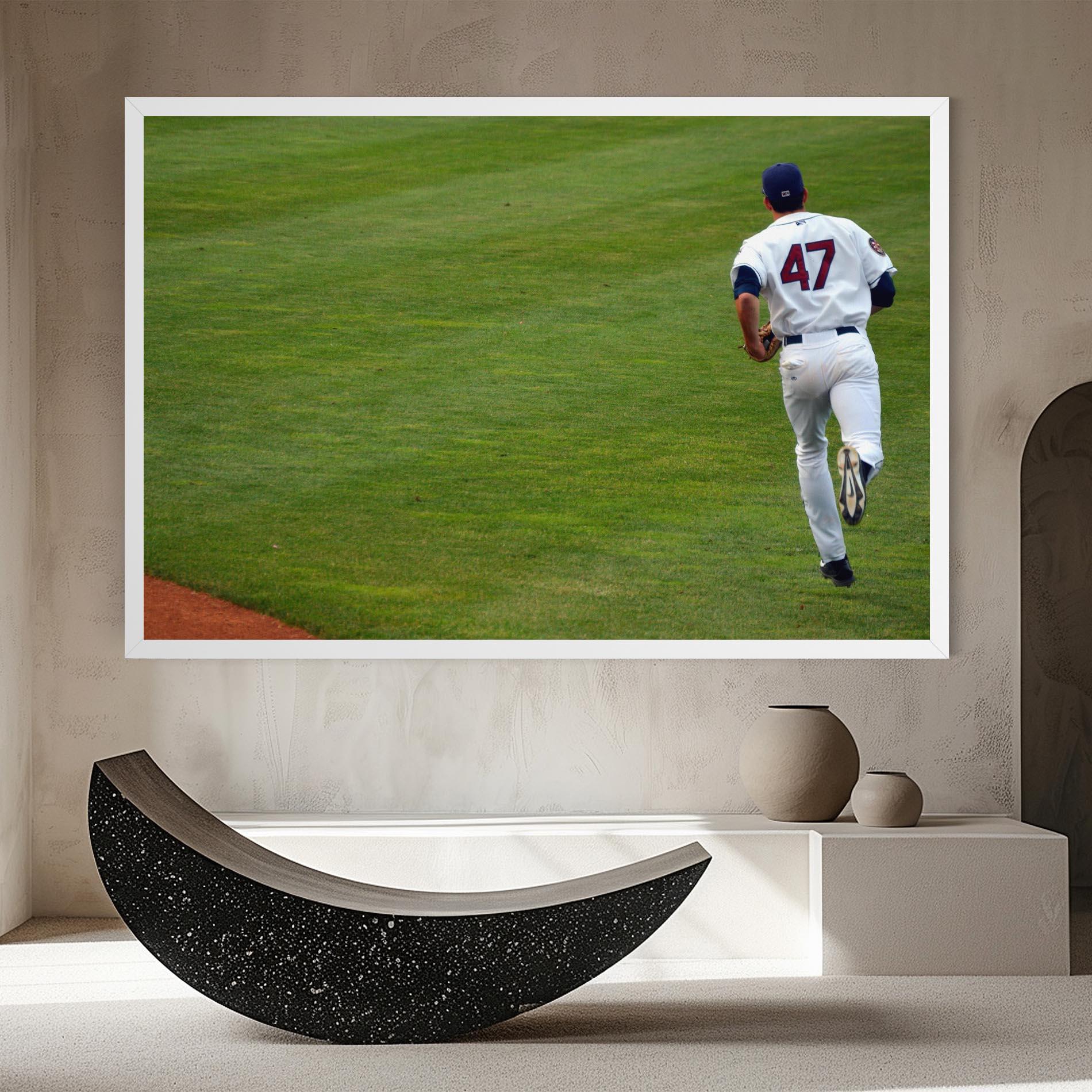 Leinwandbild Baseball Player mockup 8