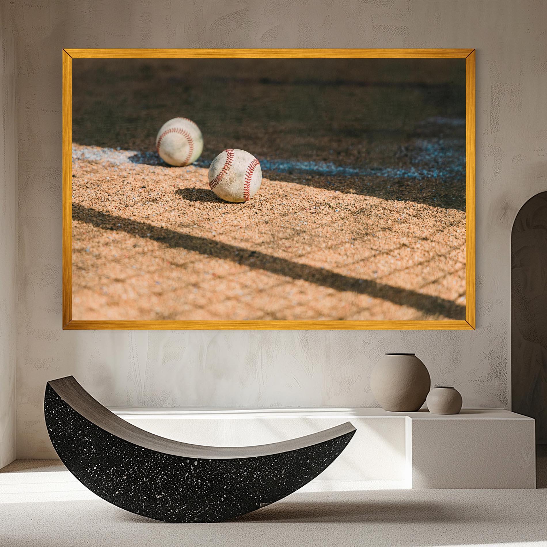 Leinwandbild Baseball Balls mockup 8