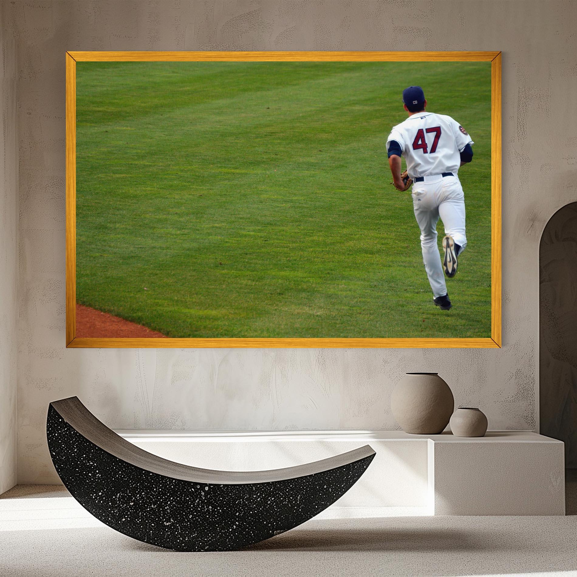 Leinwandbild Baseball Player mockup 8