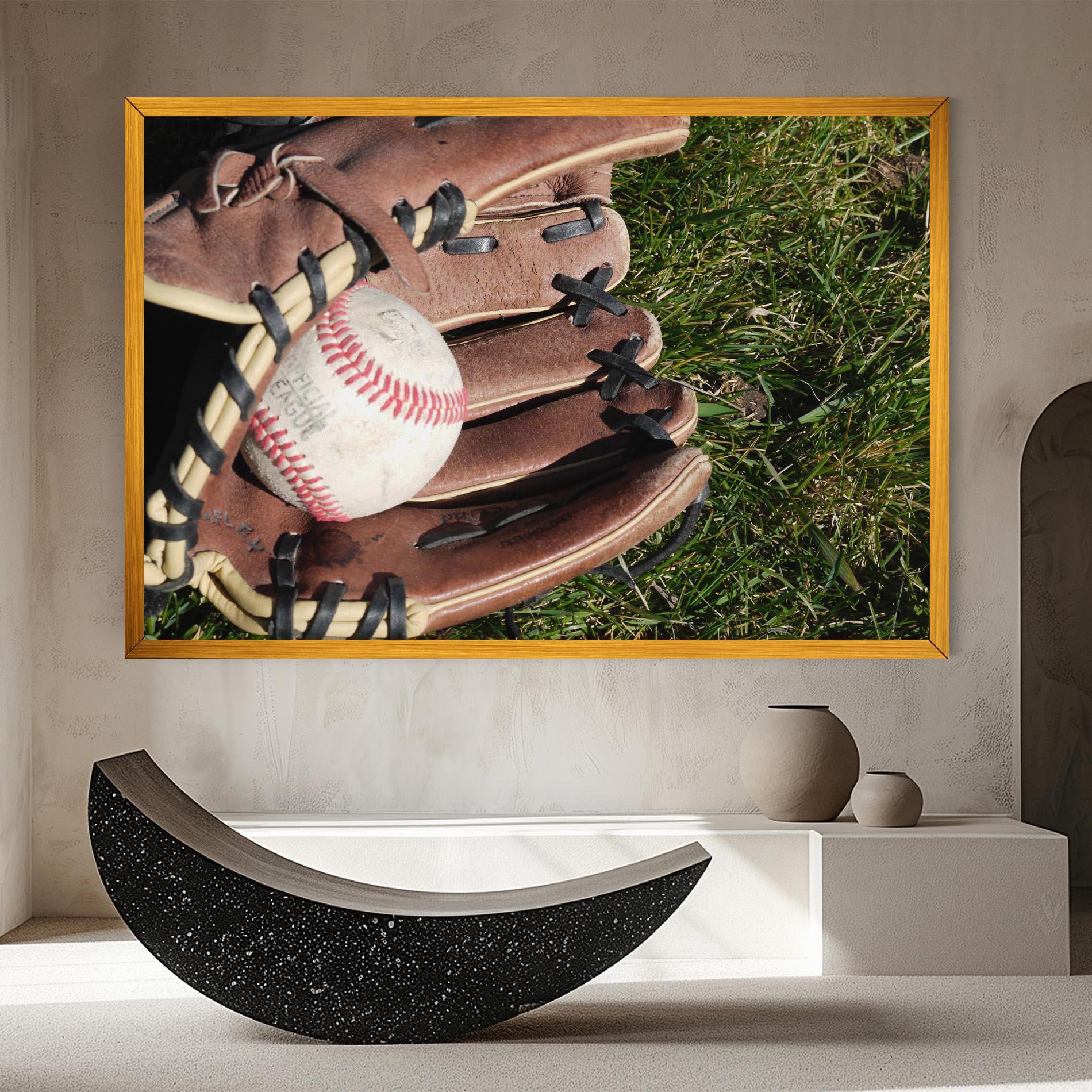 Leinwandbild Brown Baseball Glove mockup 8