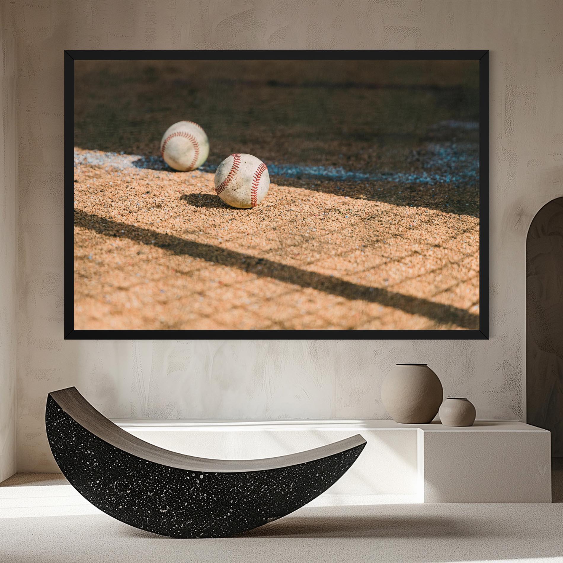 Leinwandbild Baseball Balls mockup 8