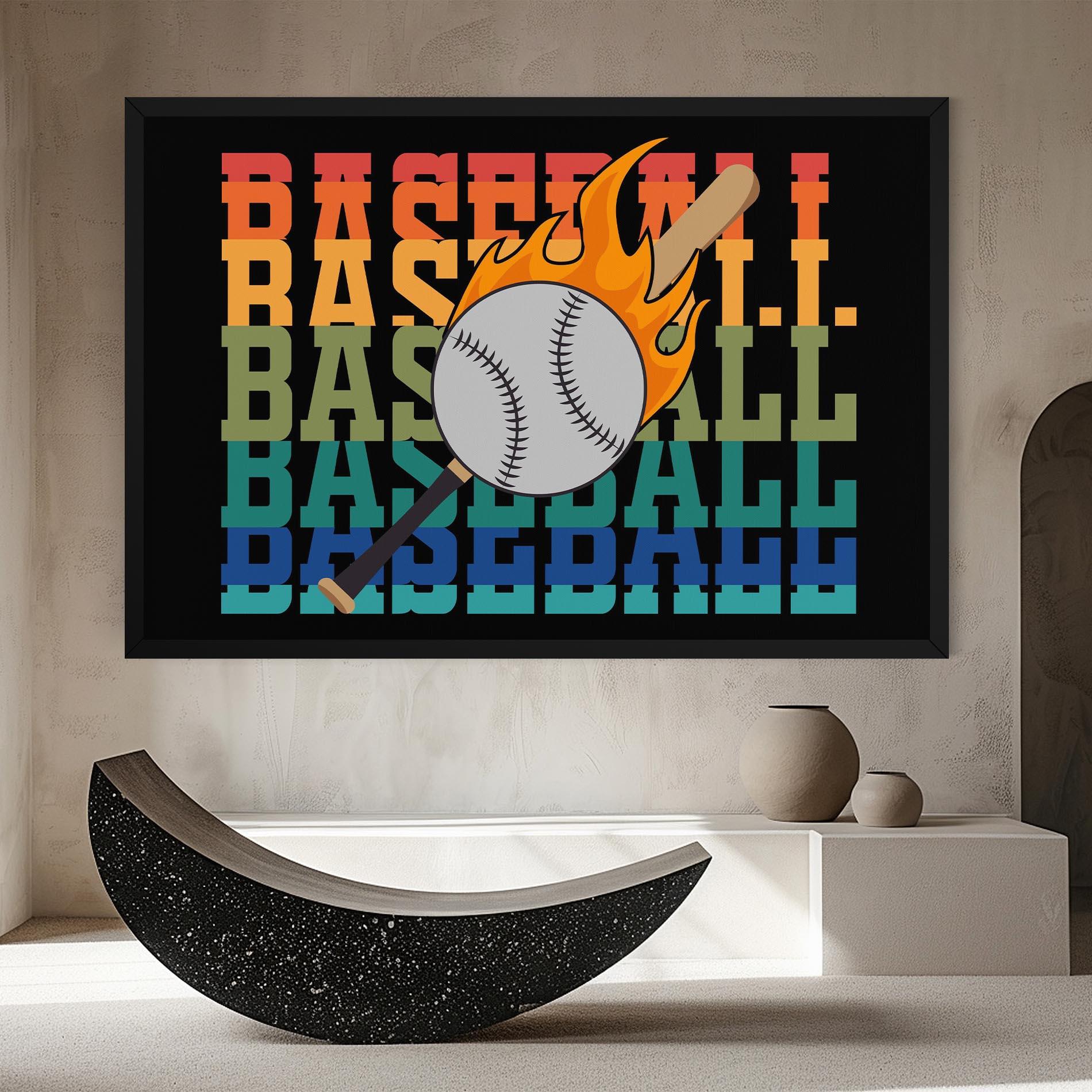 Leinwandbild Baseball Color mockup 8