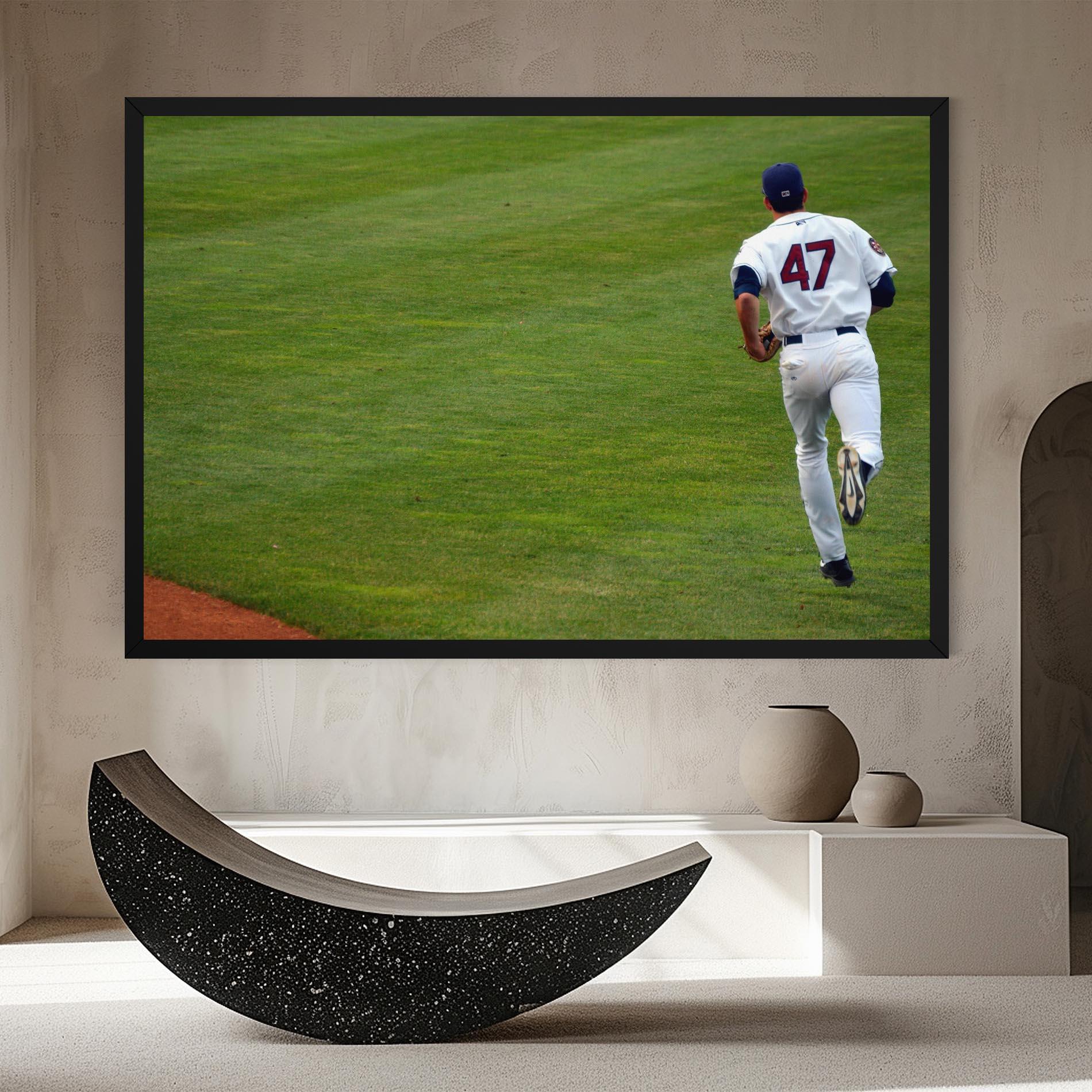 Leinwandbild Baseball Player mockup 8