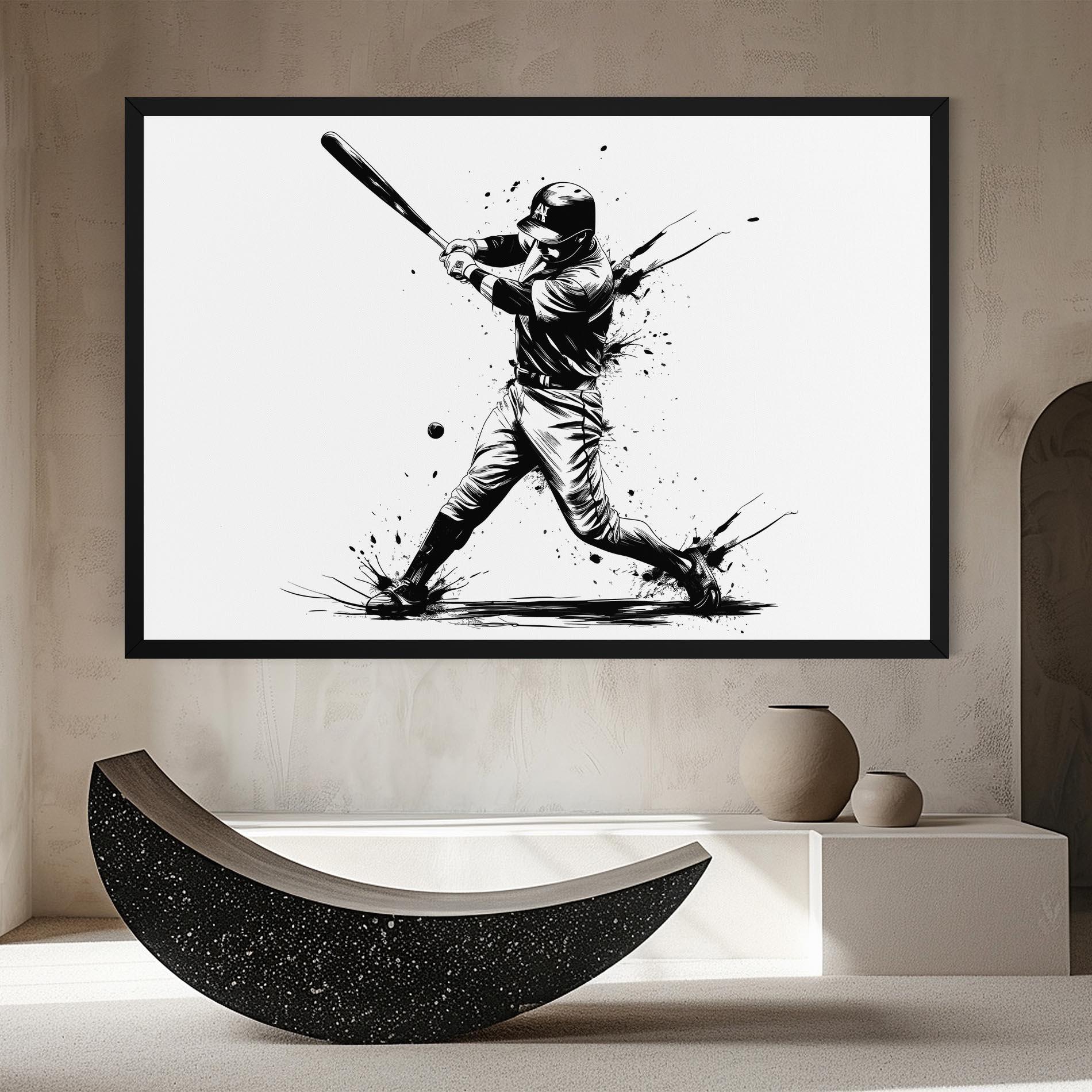Leinwandbild Baseball Splash mockup 8