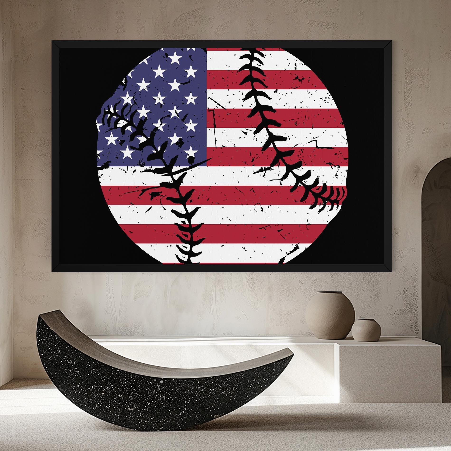 Leinwandbild Baseball Usa mockup 8