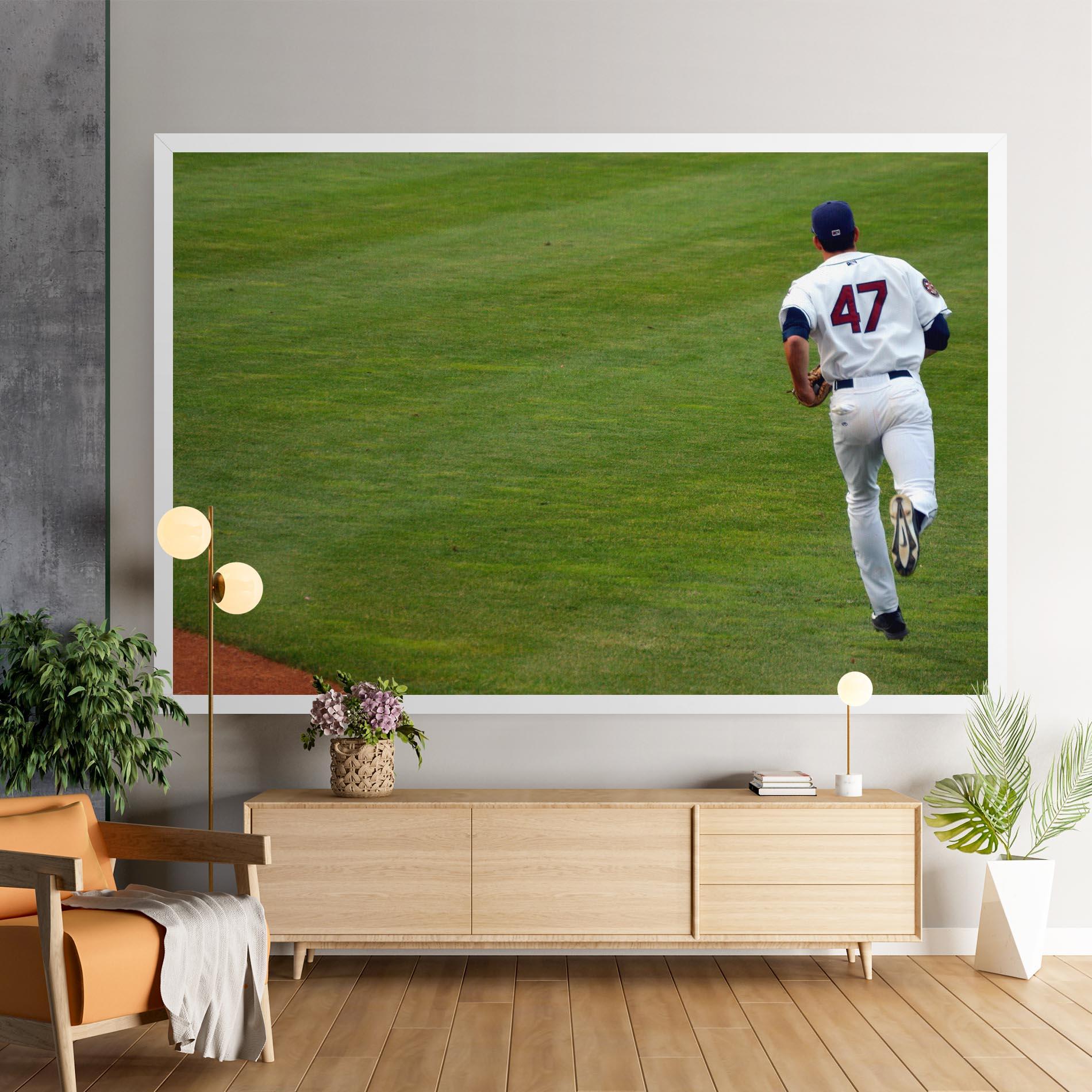 Leinwandbild Baseball Player mockup 9