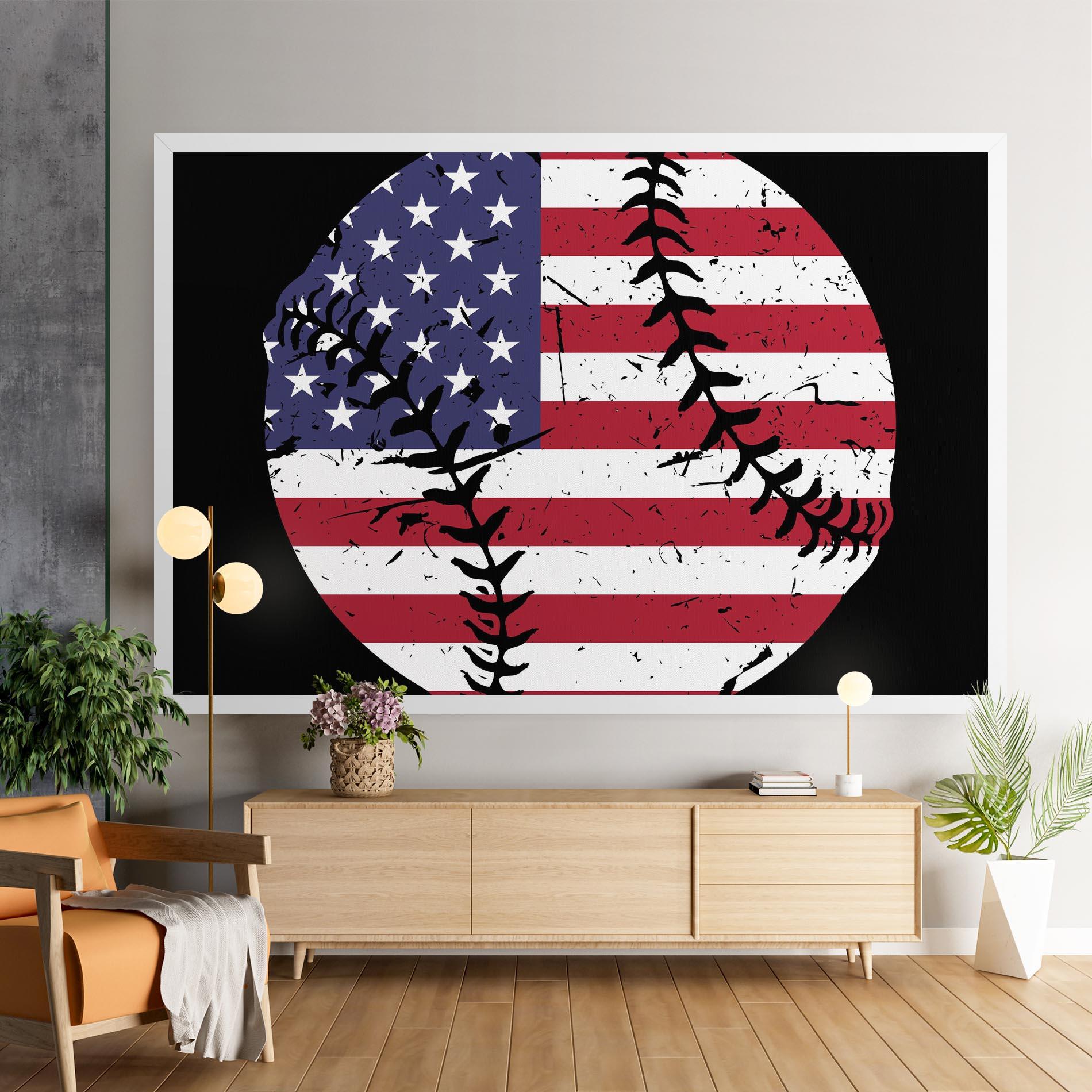 Leinwandbild Baseball Usa mockup 9
