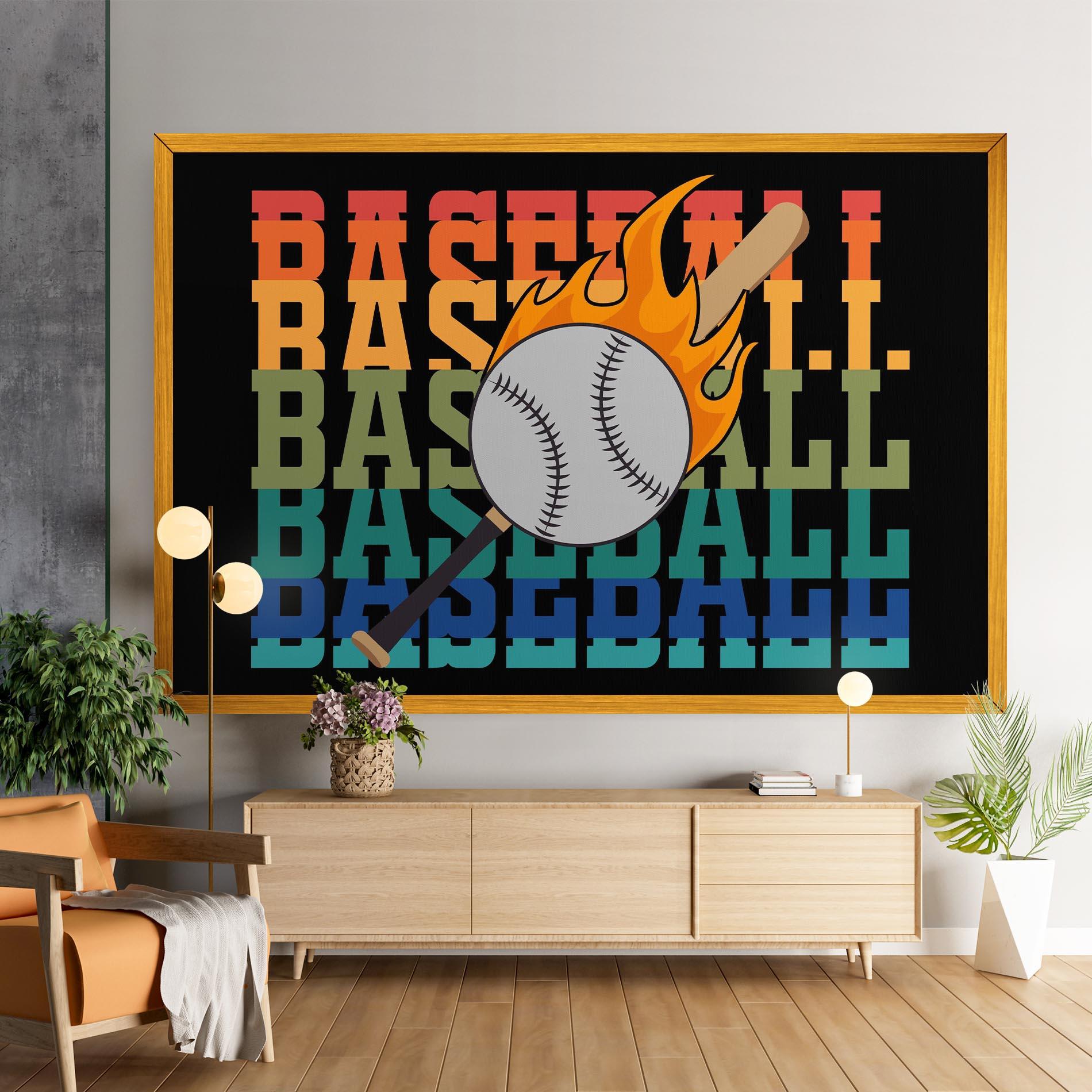 Leinwandbild Baseball Color mockup 9