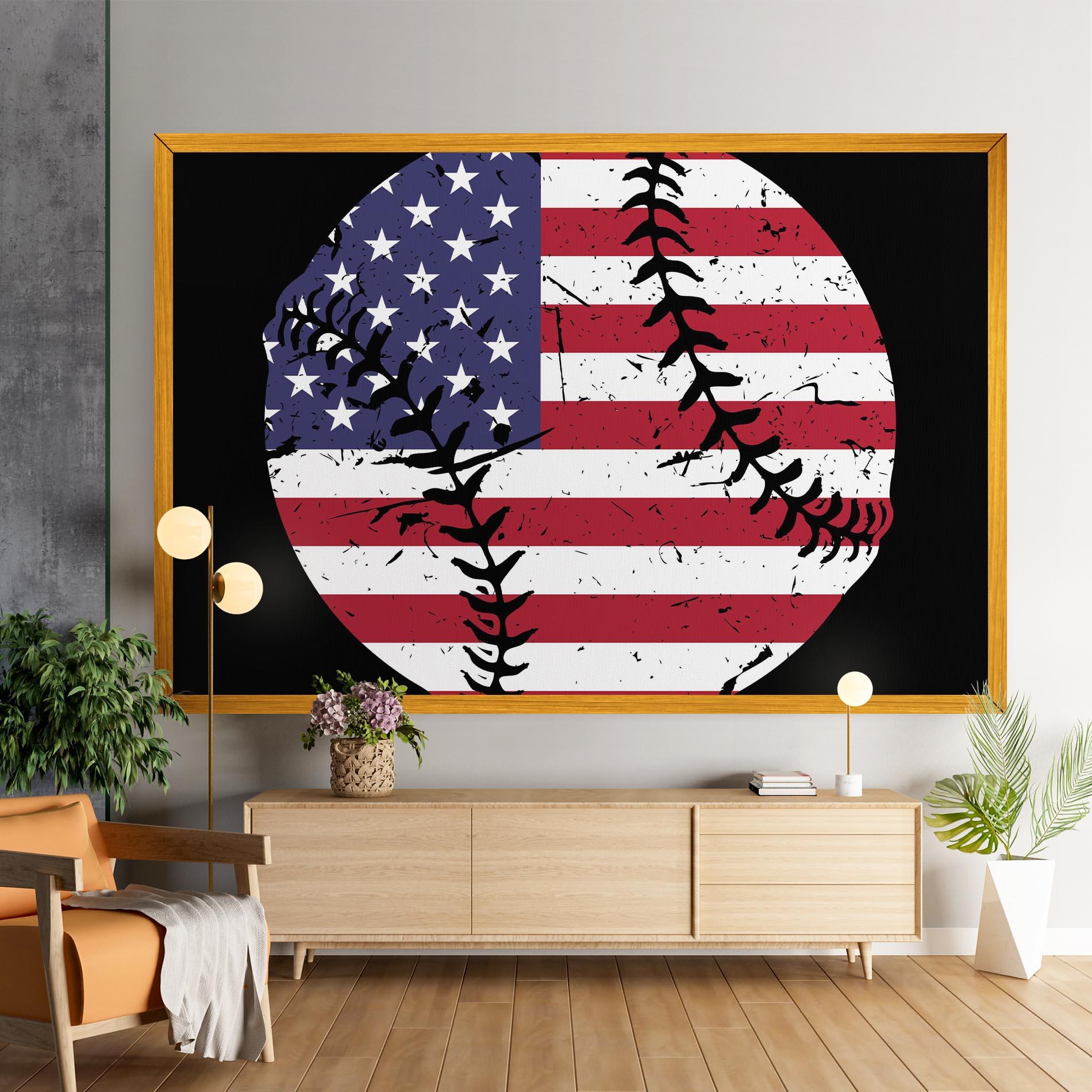 Leinwandbild Baseball Usa mockup 9