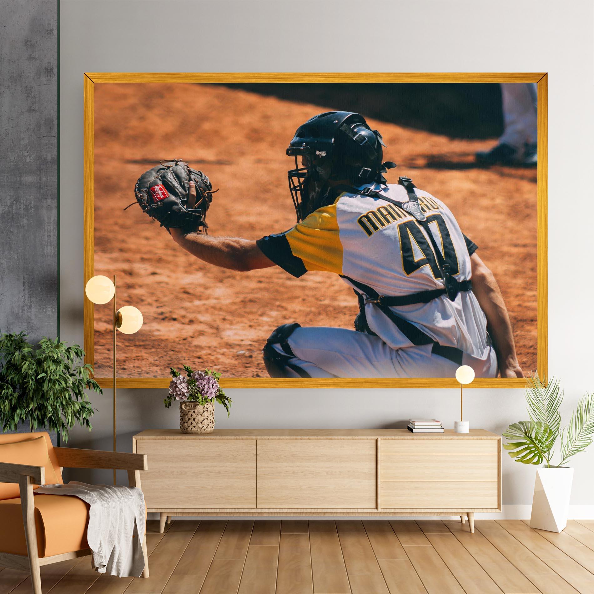 Leinwandbild Number 47 Baseball mockup 9
