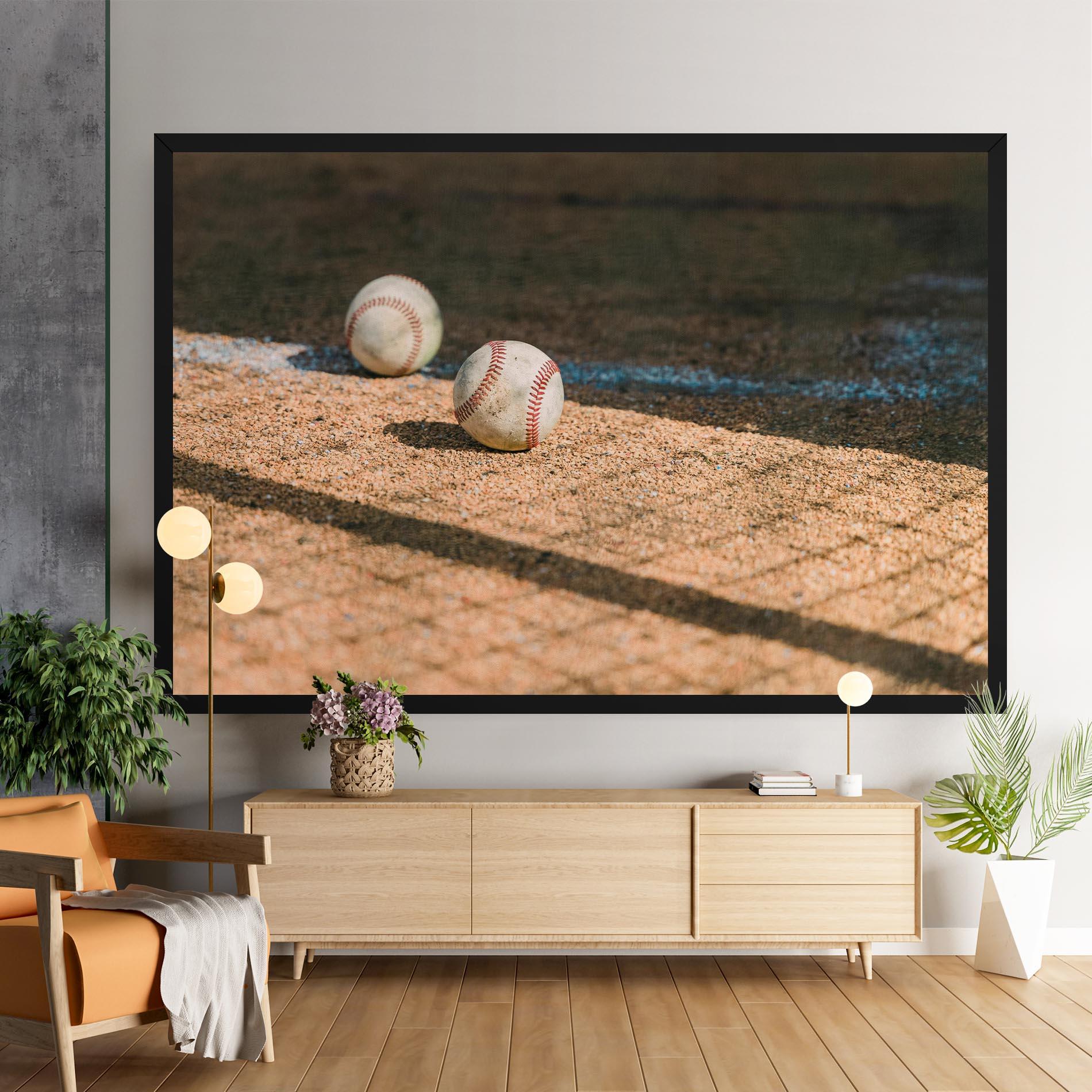 Leinwandbild Baseball Balls mockup 9