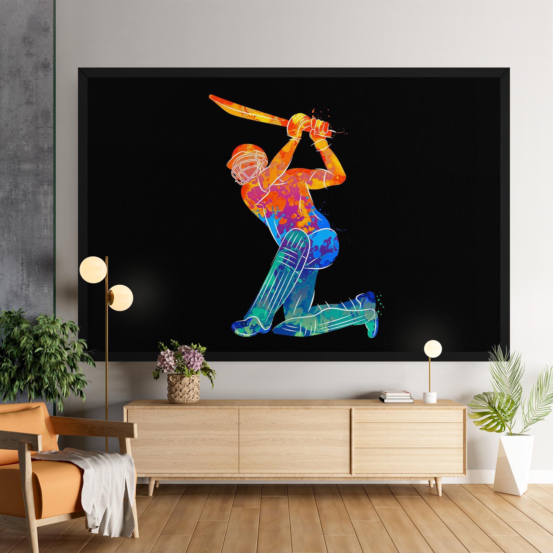 Leinwandbild Baseball Color Art mockup 9