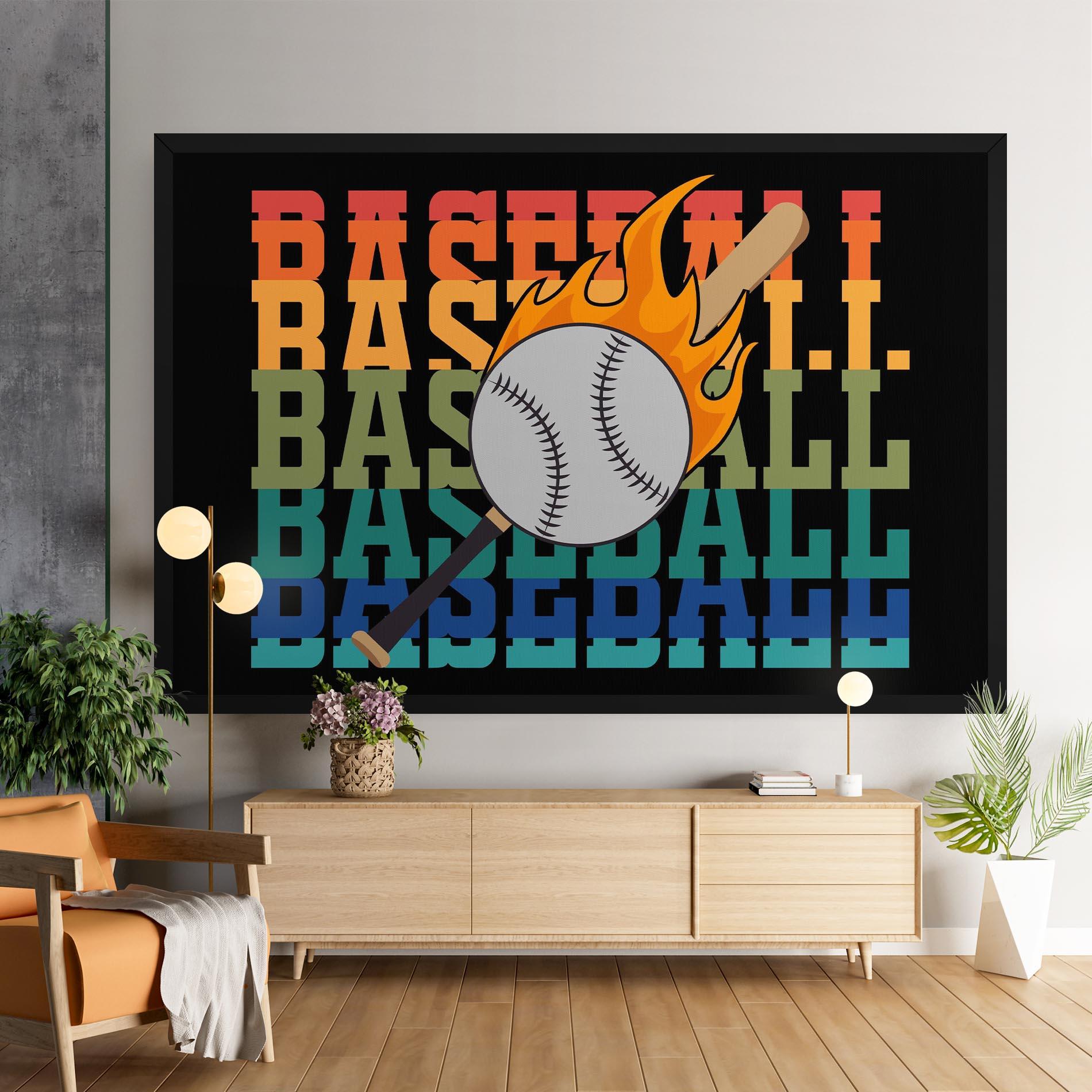 Leinwandbild Baseball Color mockup 9