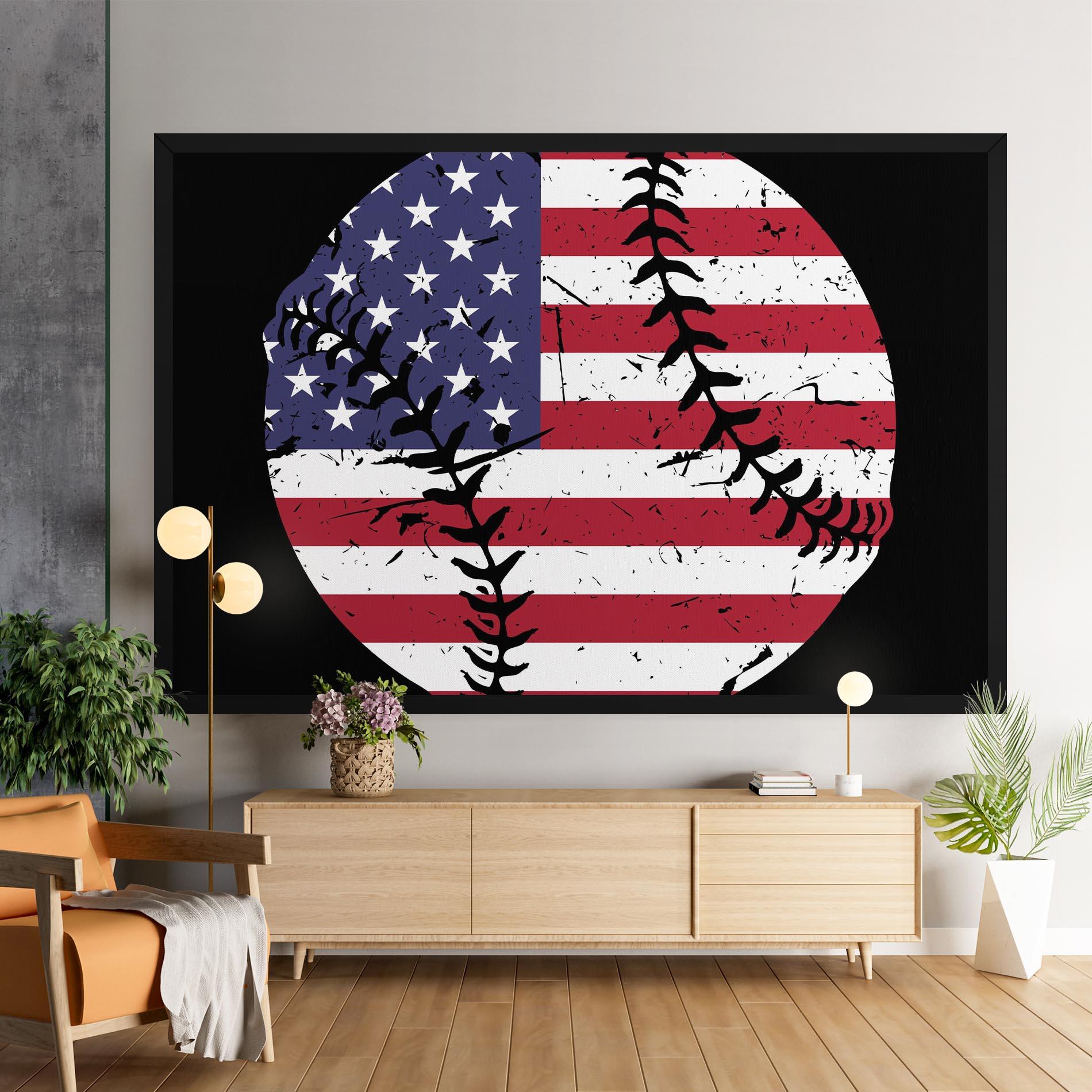 Leinwandbild Baseball Usa mockup 9