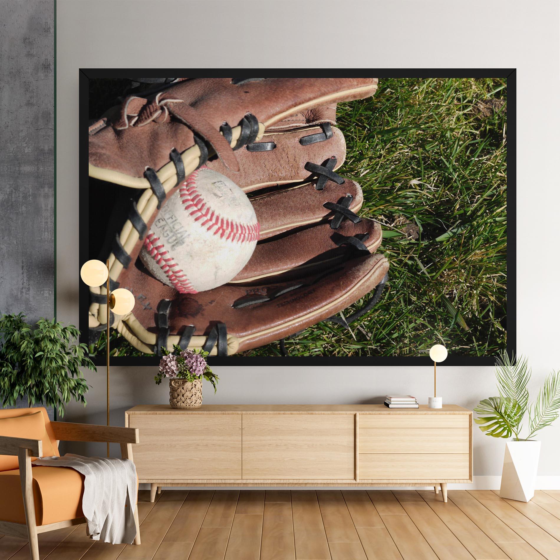 Leinwandbild Brown Baseball Glove mockup 9