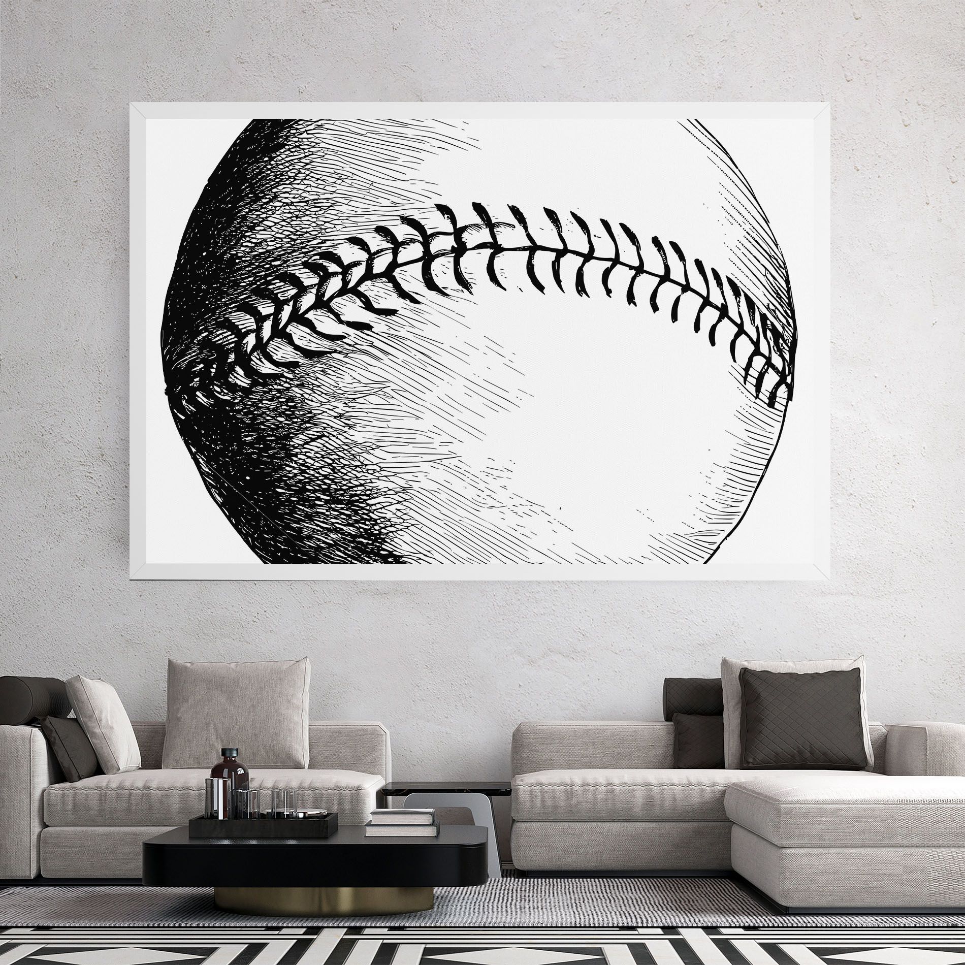 Baseball Black Line mockup 2