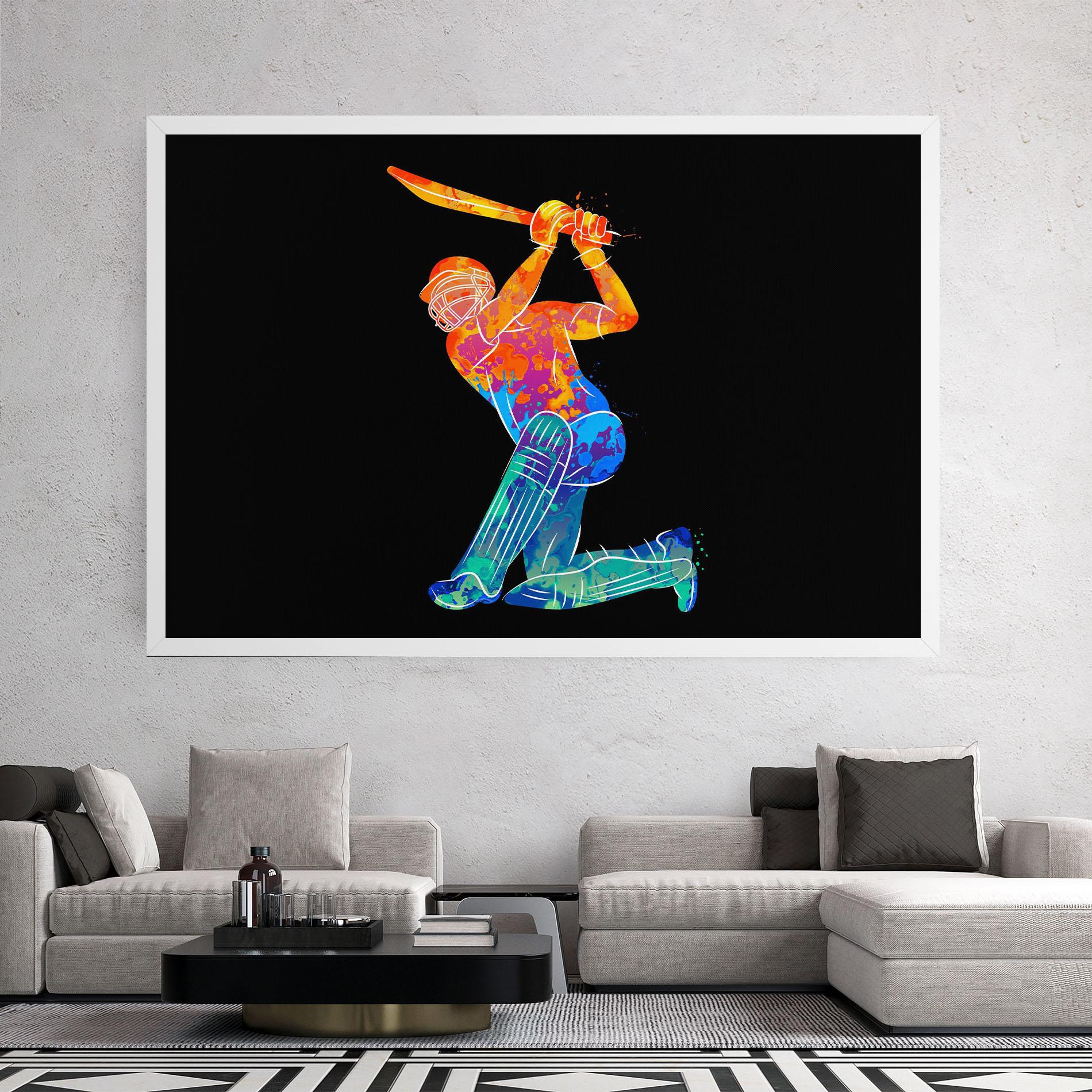 Leinwandbild Baseball Color Art mockup 2