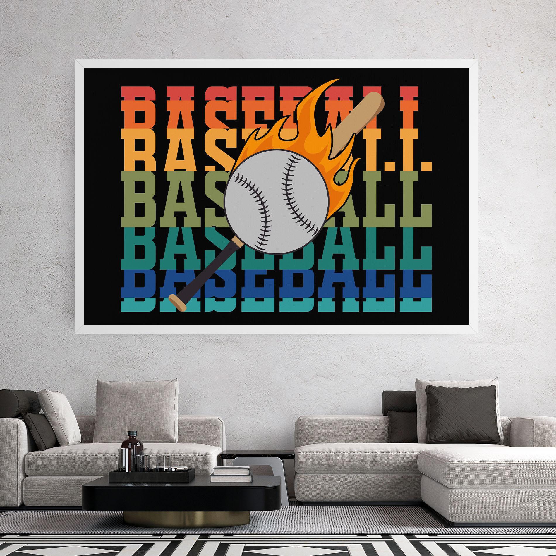 Leinwandbild Baseball Color mockup 2
