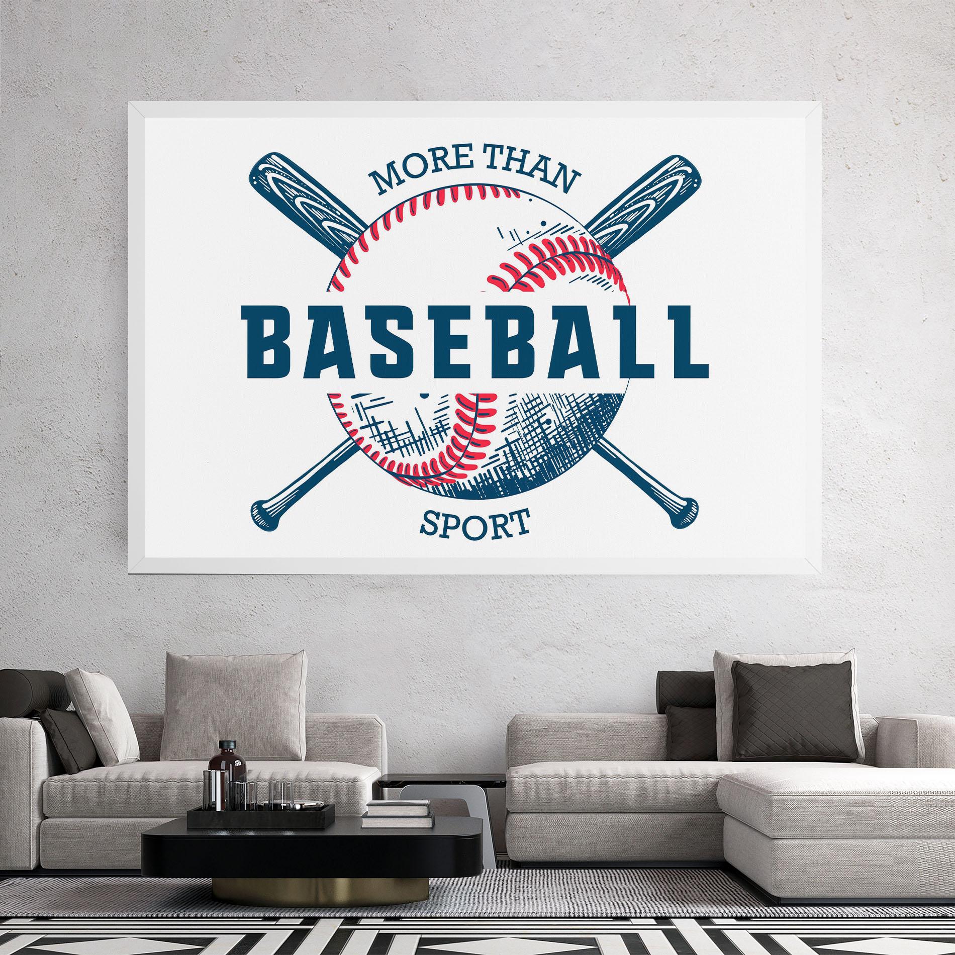 Leinwandbild Baseball Sport mockup 2