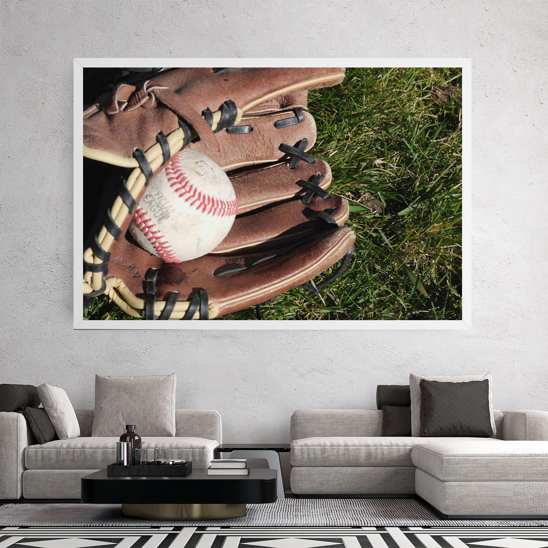 Leinwandbild Brown Baseball Glove mockup 2