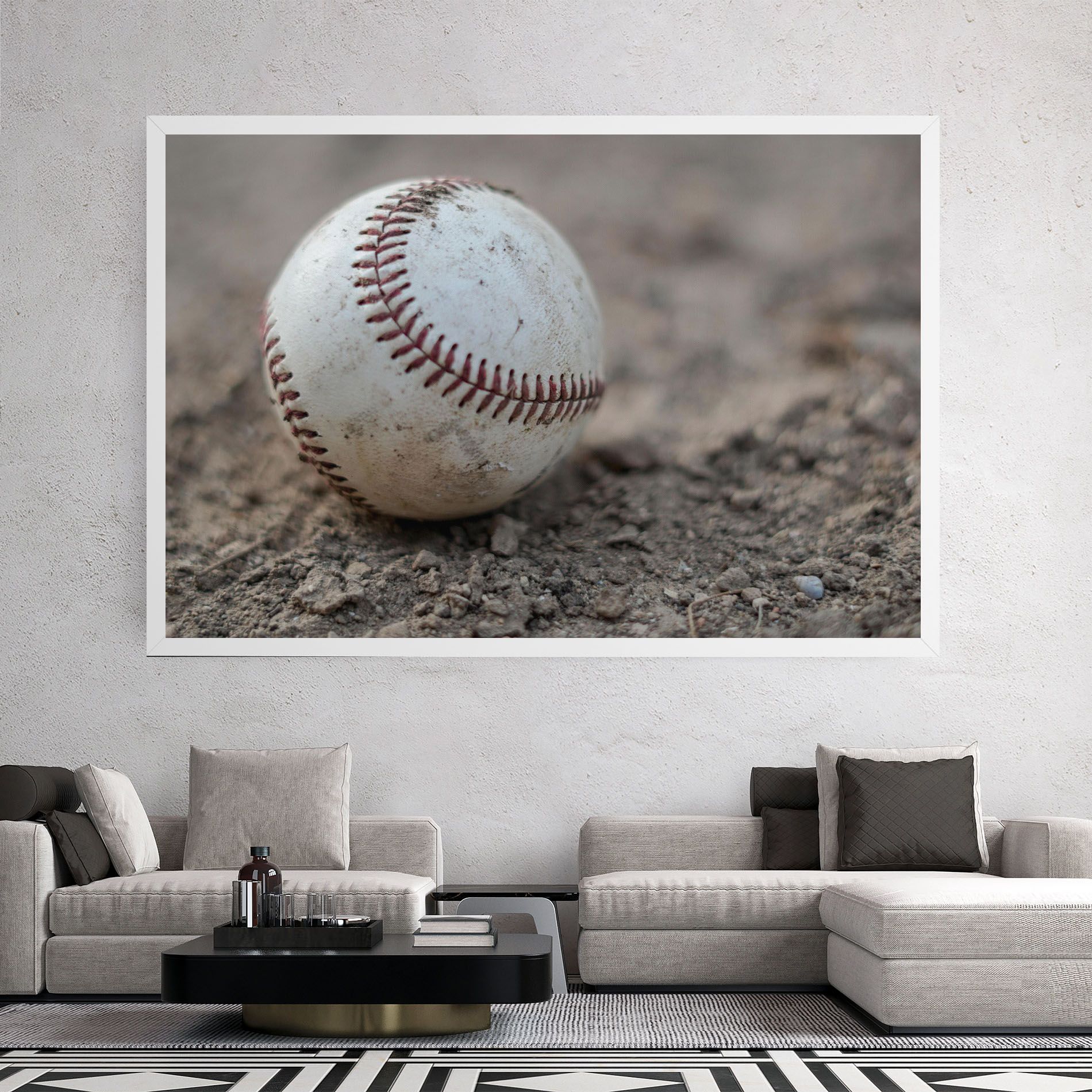 Dusty Baseball Ball mockup 2