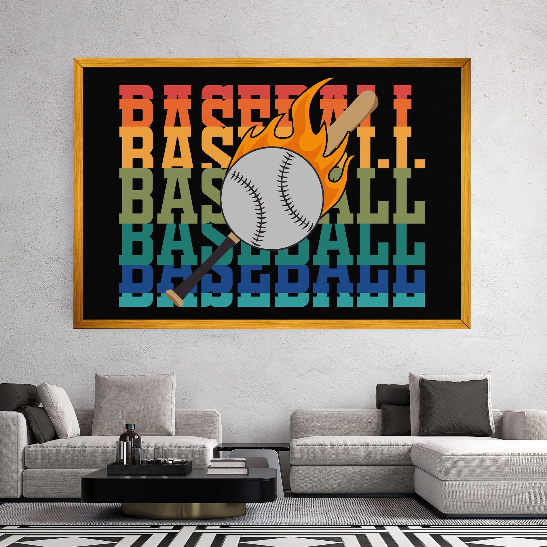 Leinwandbild Baseball Color mockup 2