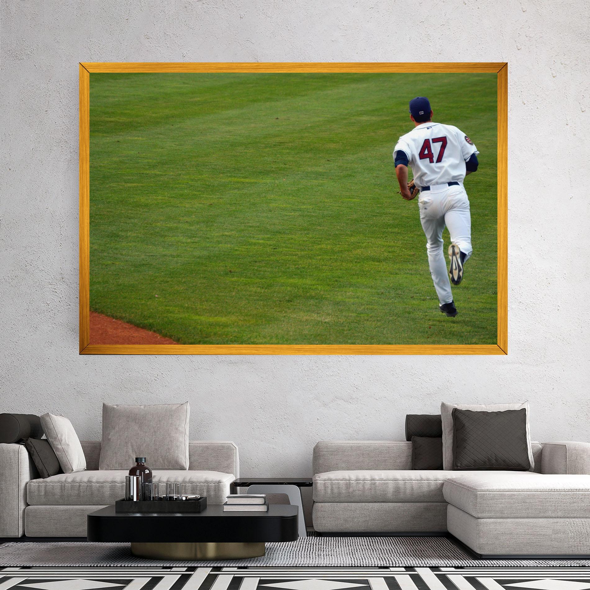 Leinwandbild Baseball Player mockup 2