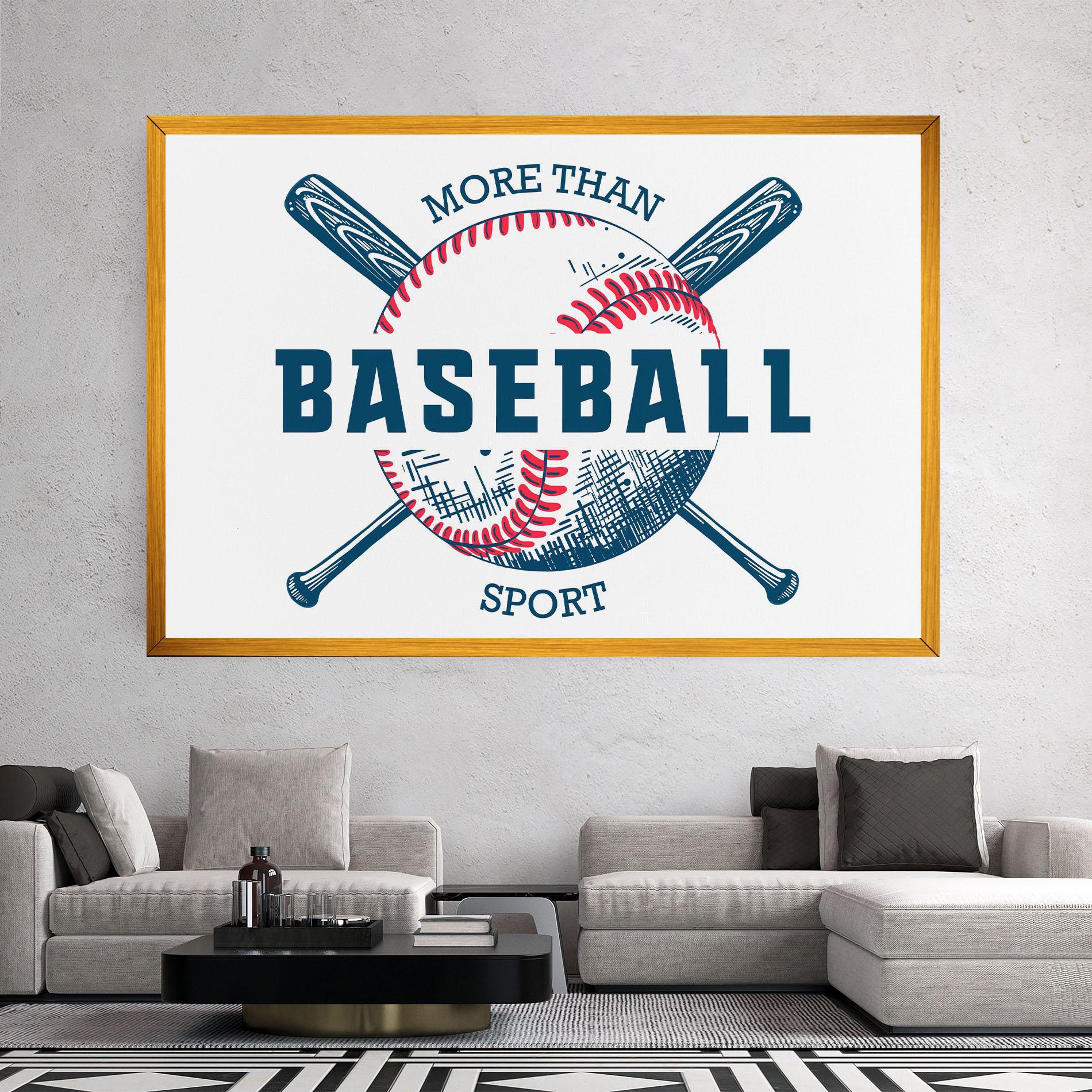Leinwandbild Baseball Sport mockup 2