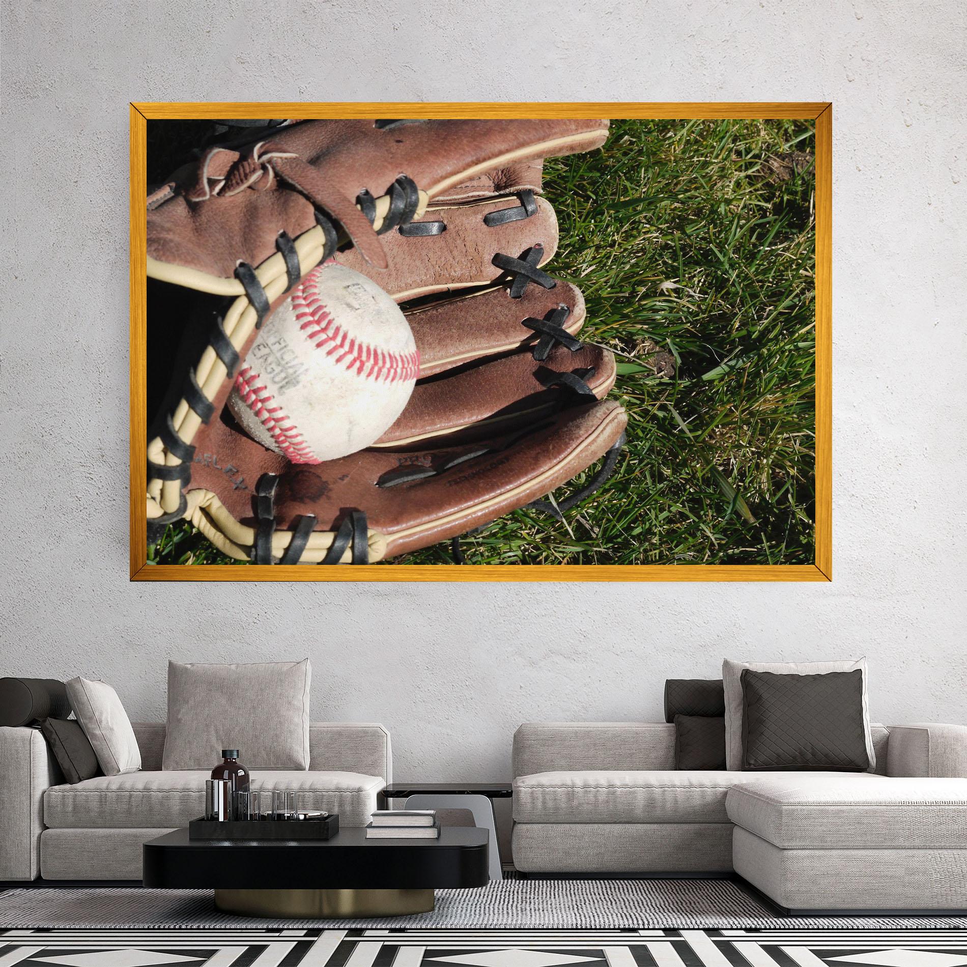 Leinwandbild Brown Baseball Glove mockup 2