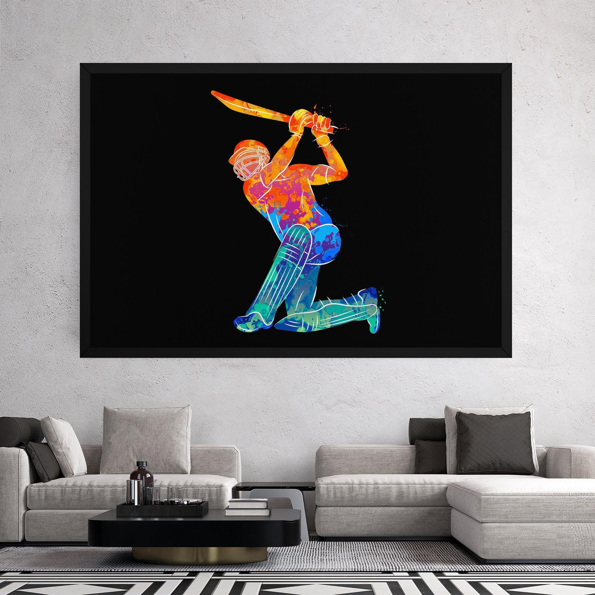 Leinwandbild Baseball Color Art mockup 2