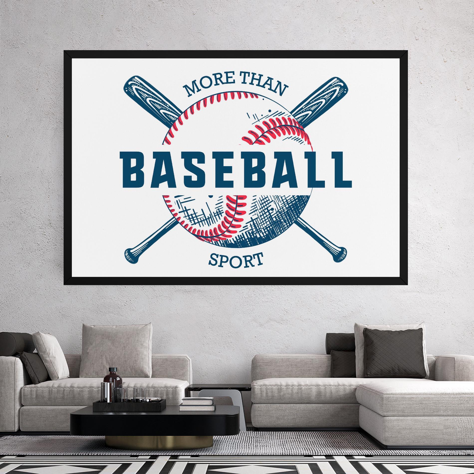 Leinwandbild Baseball Sport mockup 2