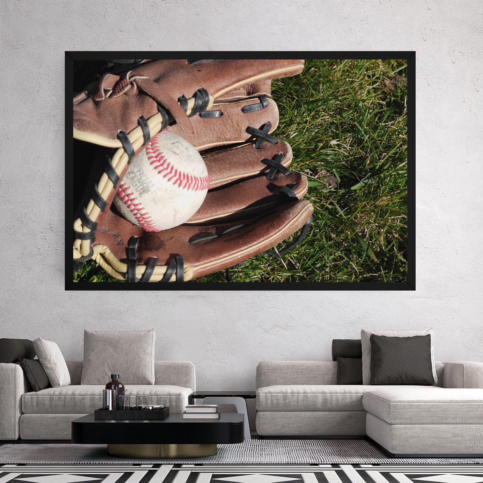 Brown Baseball Glove mockup 2