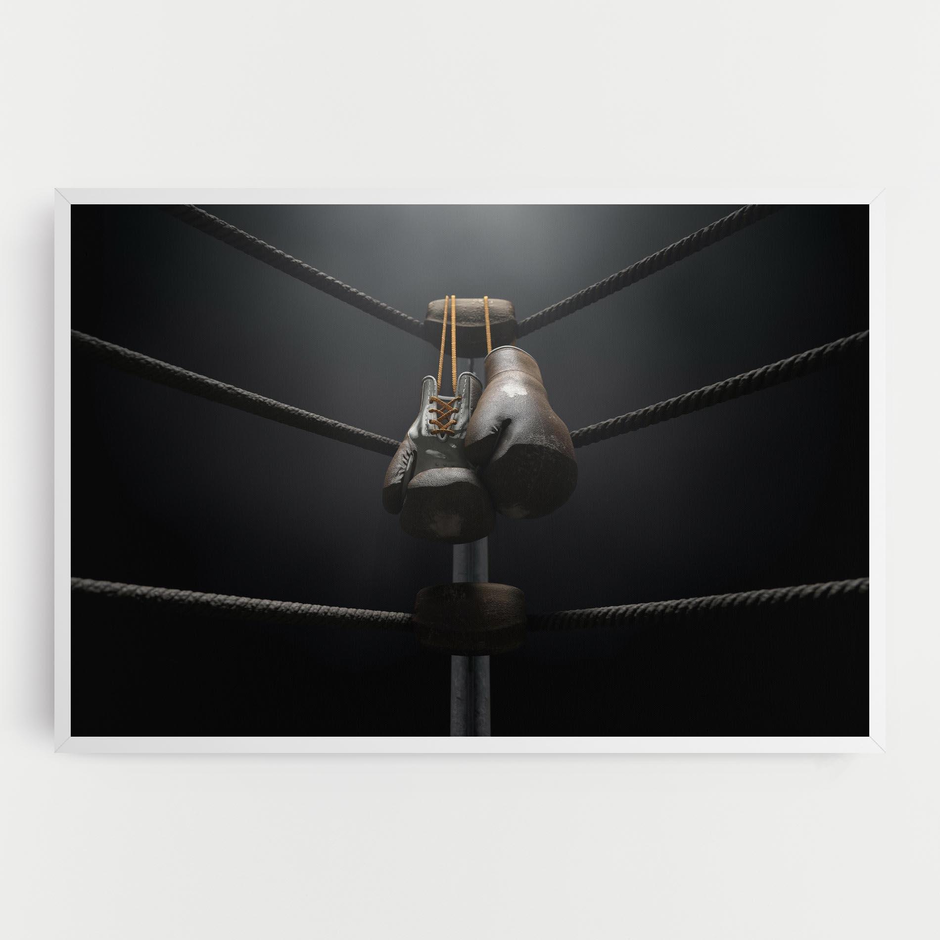 Leinwandbild Black Boxing Glove mockup 0