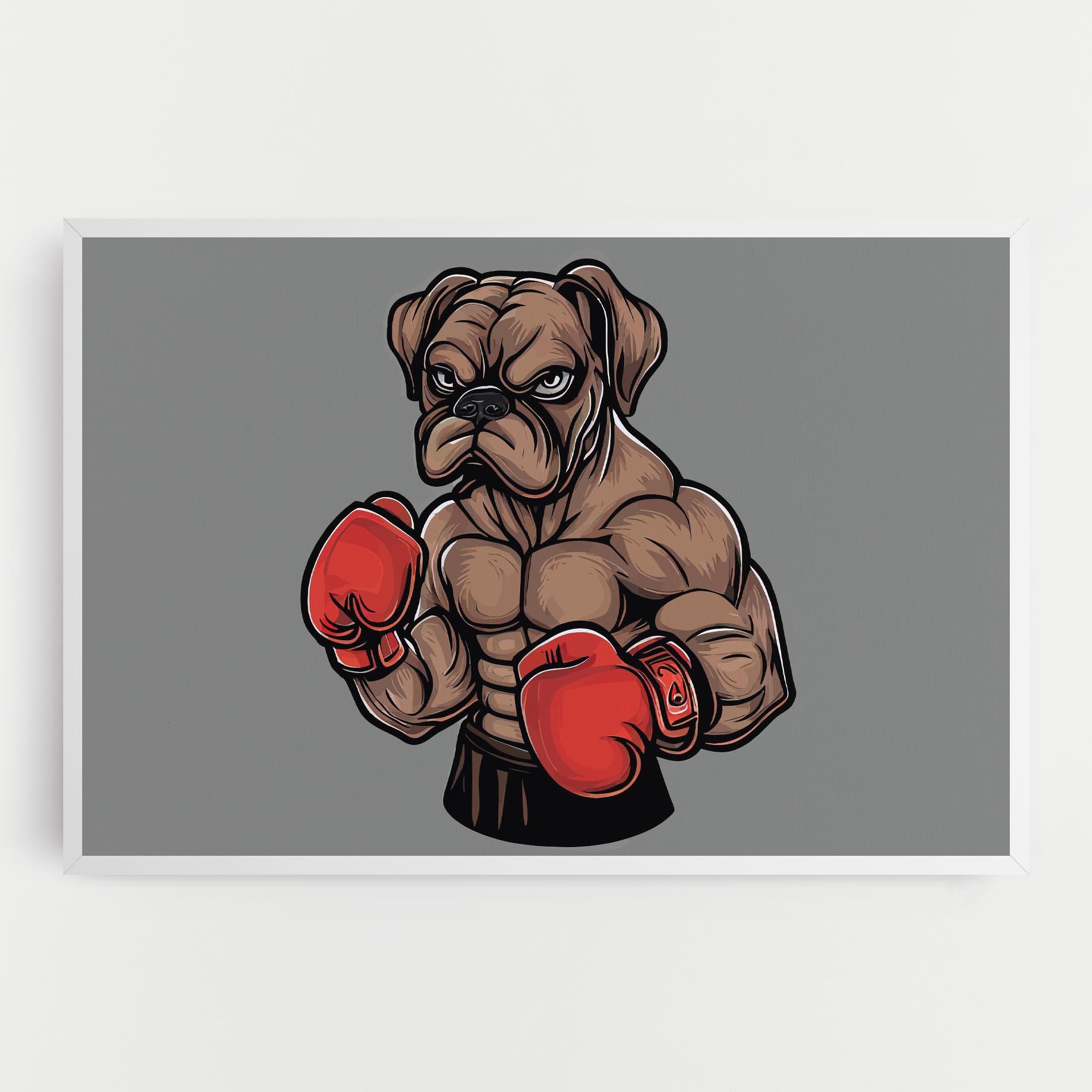 Leinwandbild Boxer Dog mockup 0