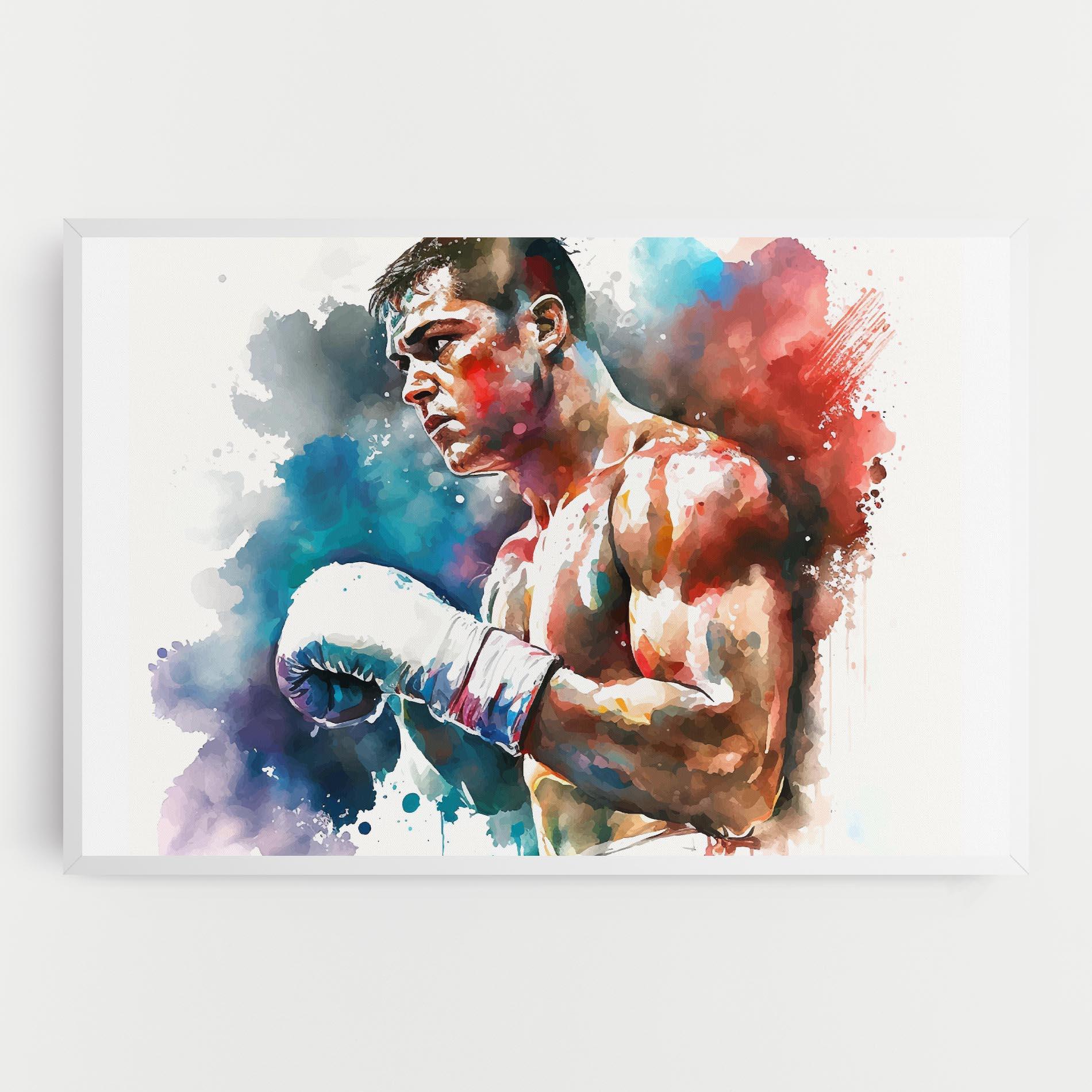 Leinwandbild Boxing Red Blue mockup 0
