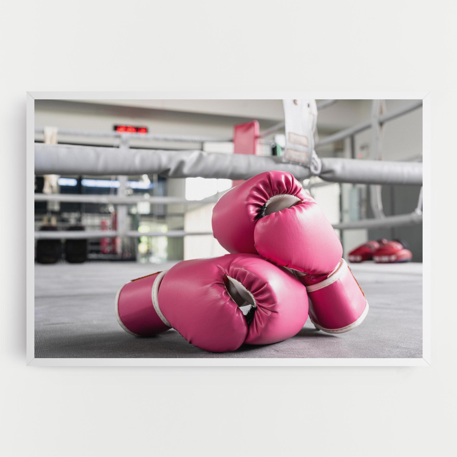 Leinwandbild Pink Boxing Gloves mockup 0