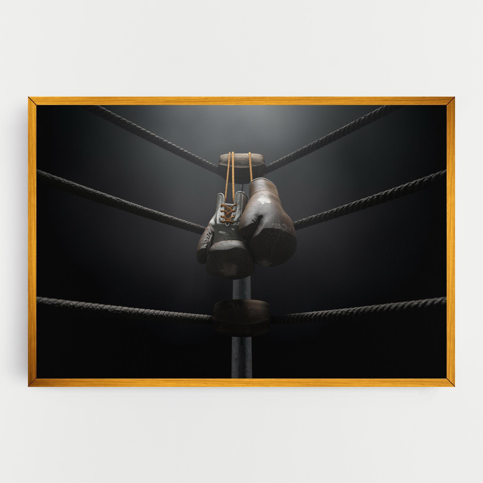 Leinwandbild Black Boxing Glove mockup 0