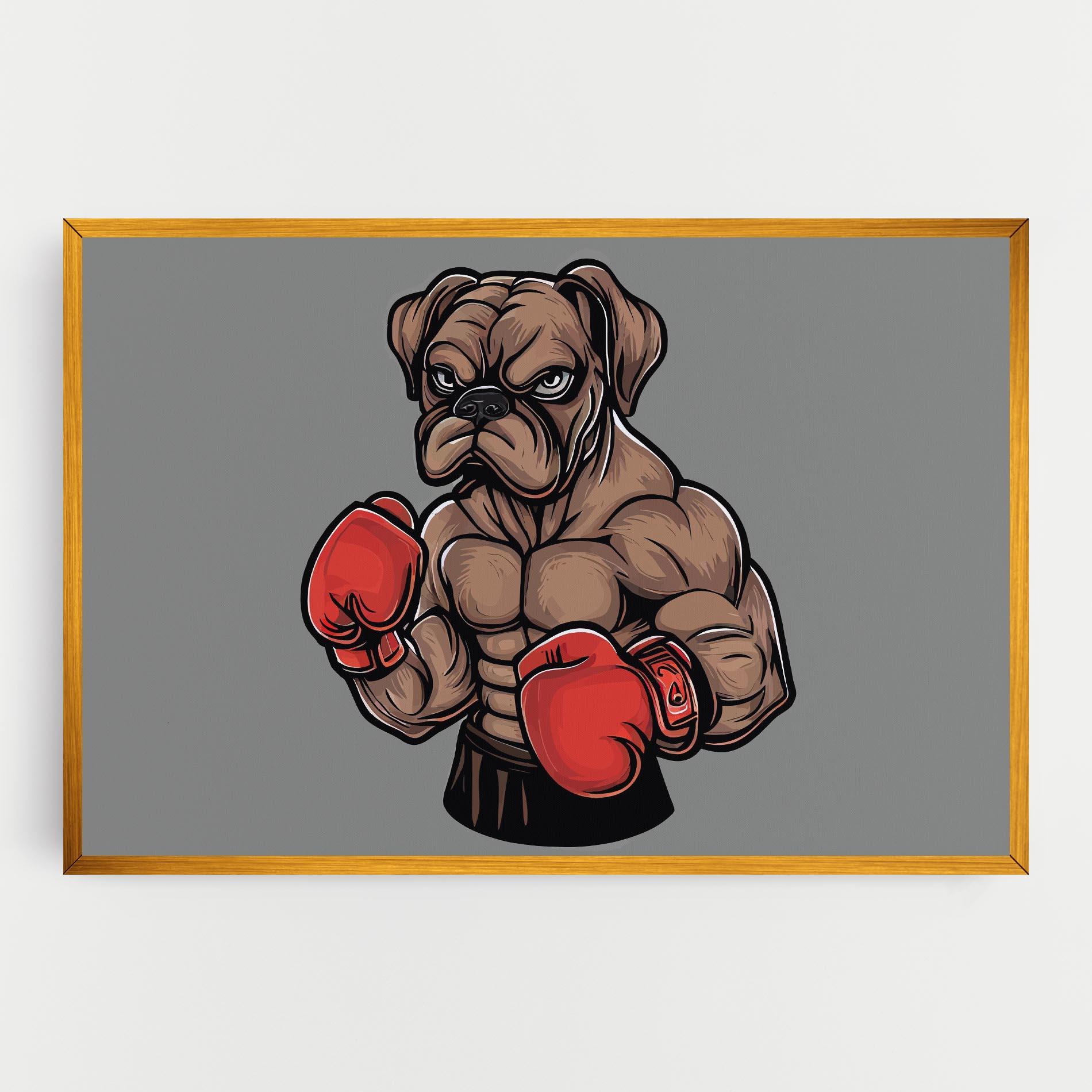 Leinwandbild Boxer Dog mockup 0